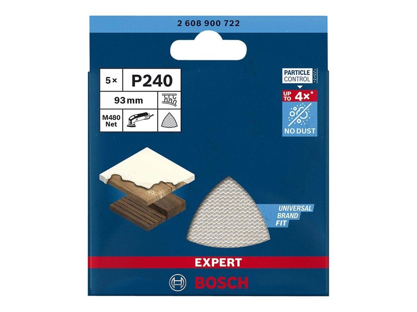 Bosch SLIBEBLAD DELTA 93MM NET K240 5 STK