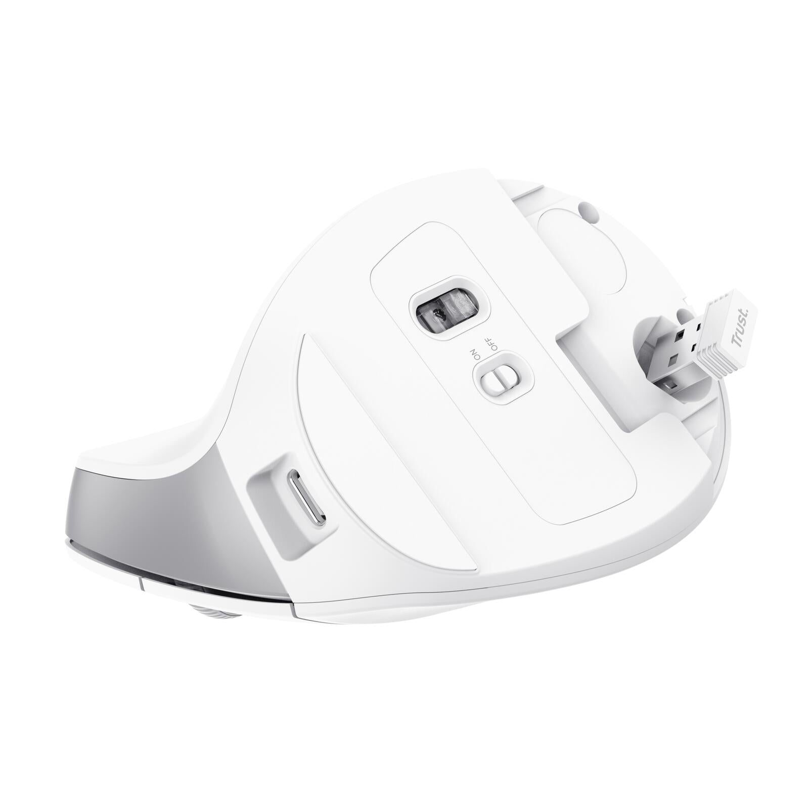Trust Bayo II Ergonomische kabellose Maus - Weiß