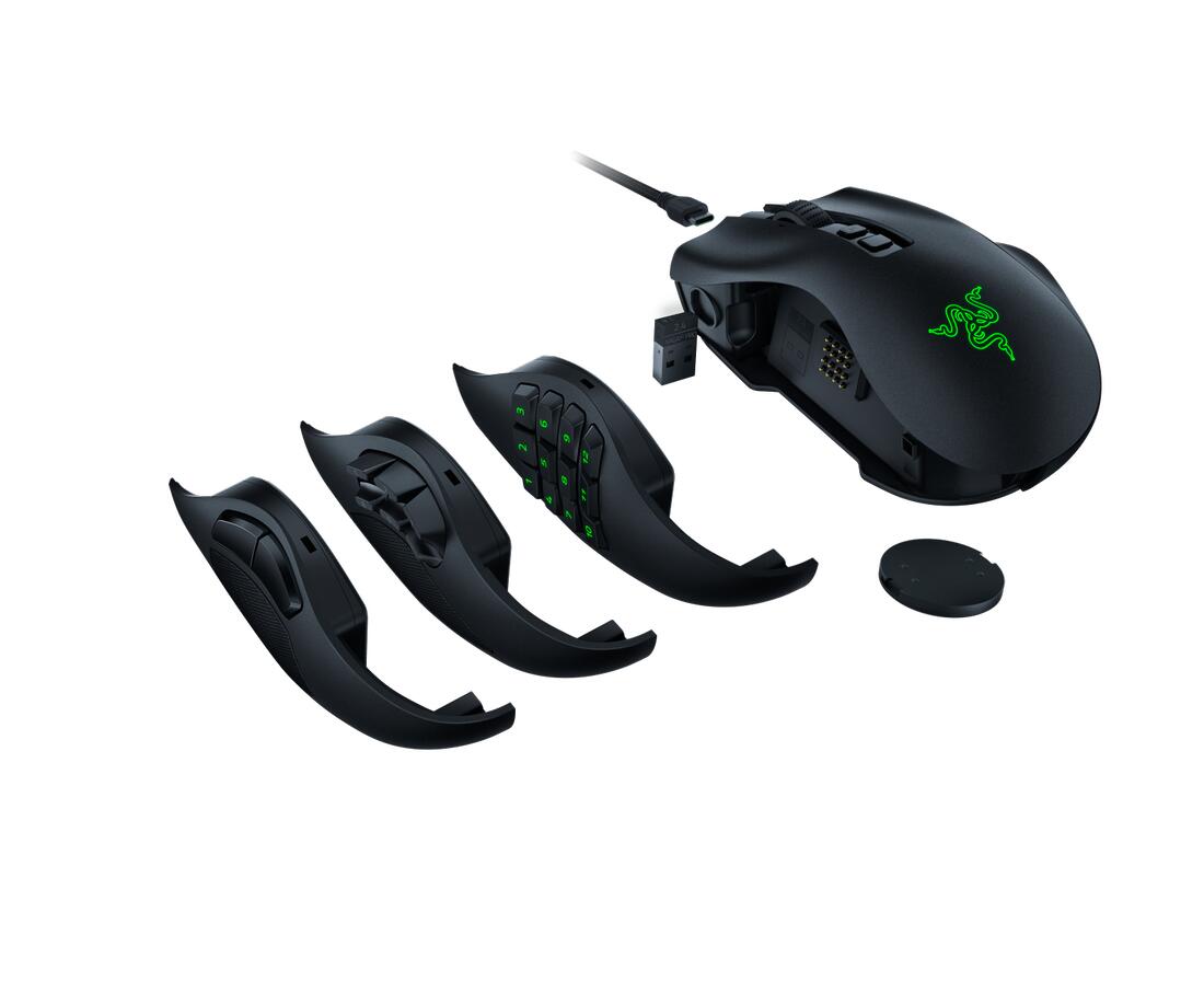 Razer Naga V2 Pro - Kabellose MMO-Gaming-Maus