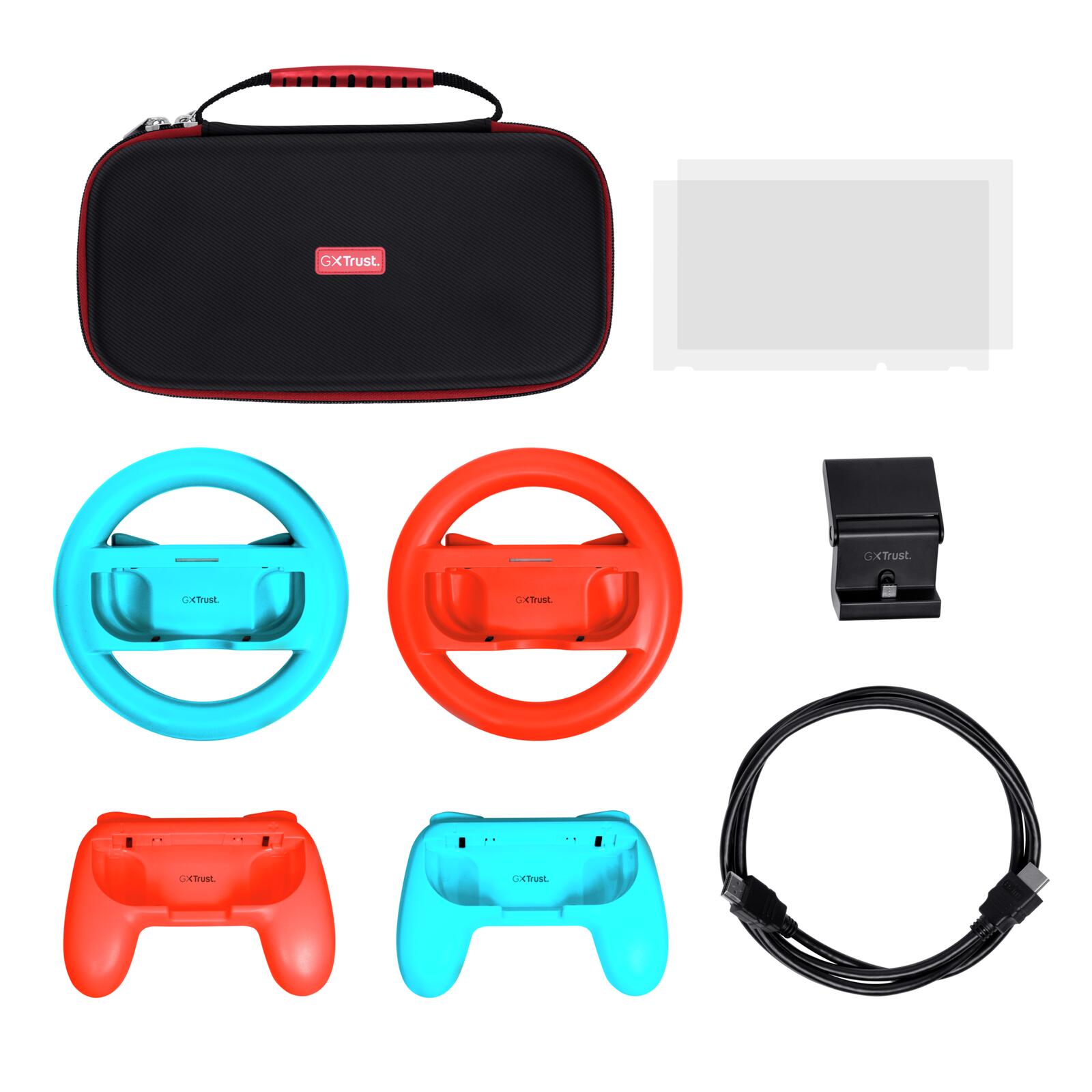Trust Gaming GXT 1249 7-in-1-ZubehörPack für Nintendo Switch - Mehrfarbig