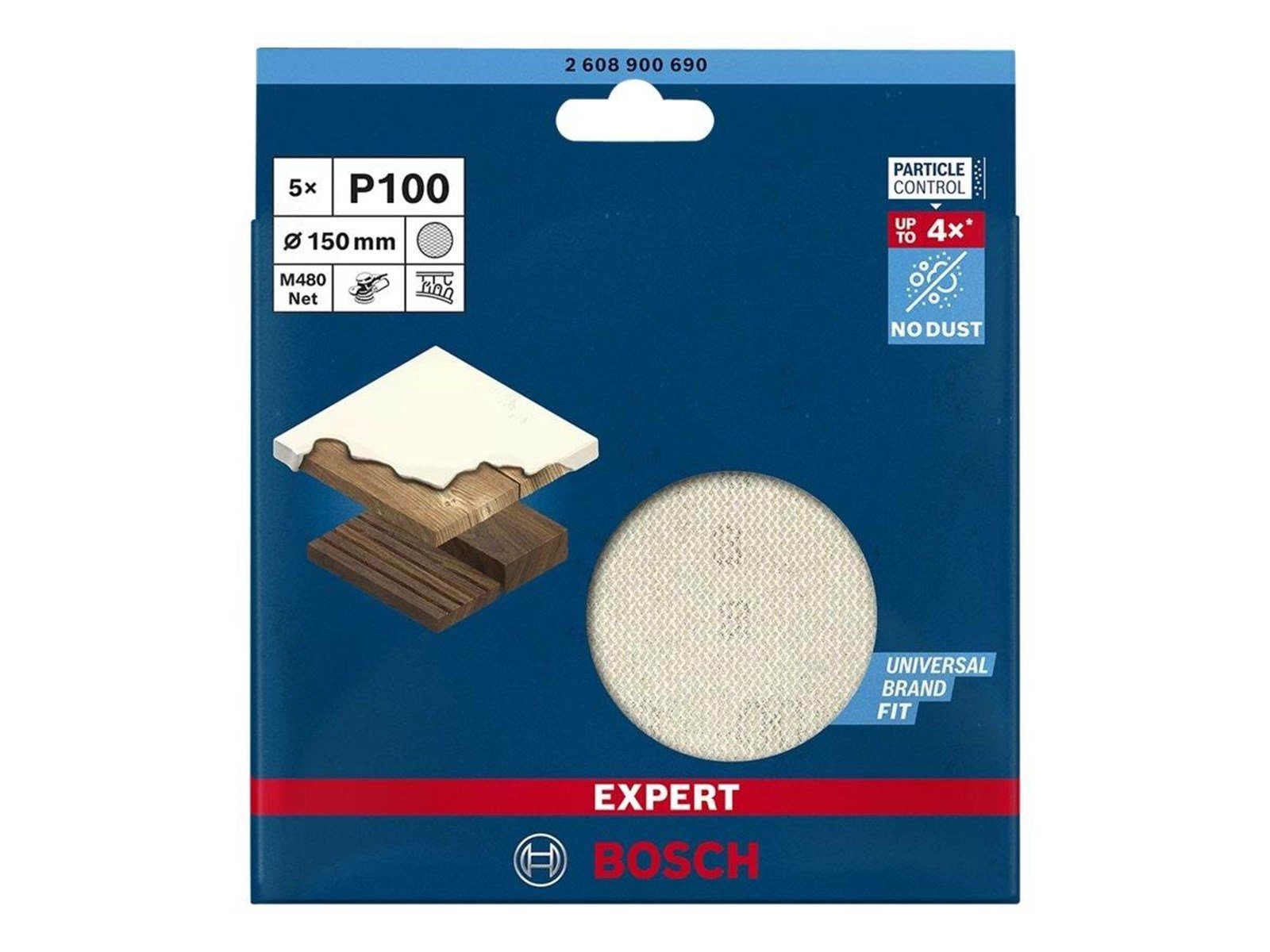 Bosch SLIBEBLAD EXC 150MM NET K100 5 STK