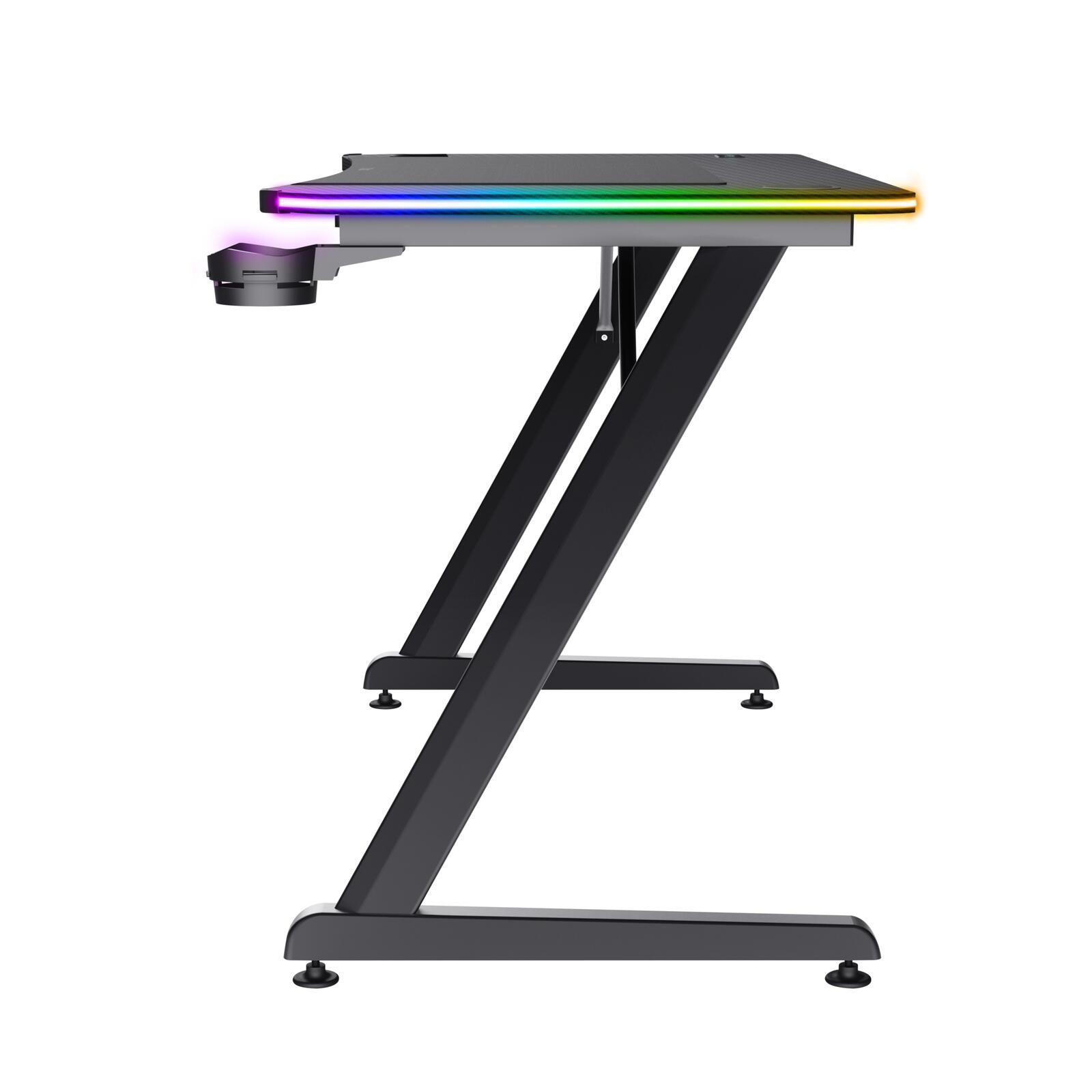 Trust GXT 710 Luminus Pro RGB Gaming-Tisch - Schwarz