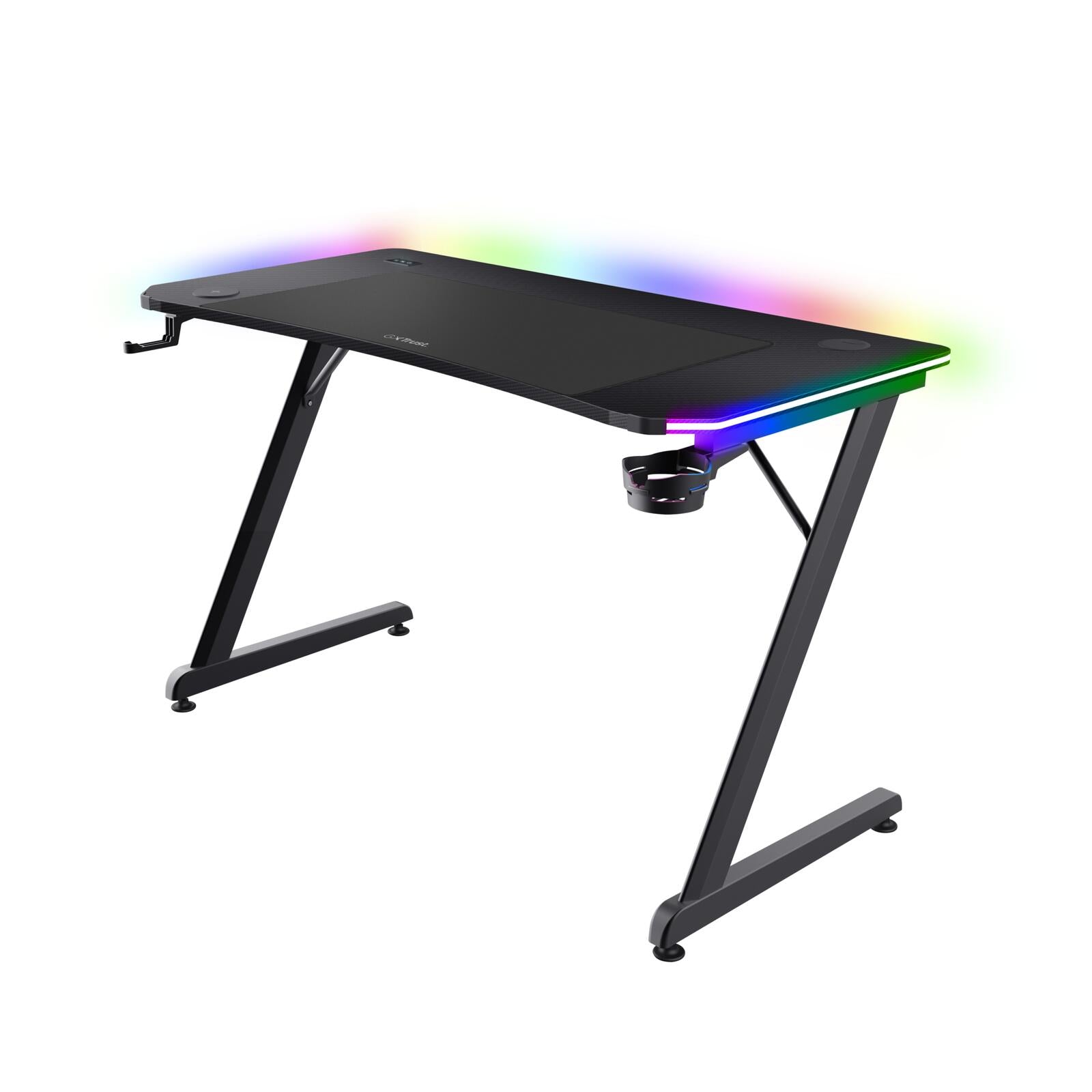 Trust GXT 710 Luminus Pro RGB Gaming-Tisch - Schwarz