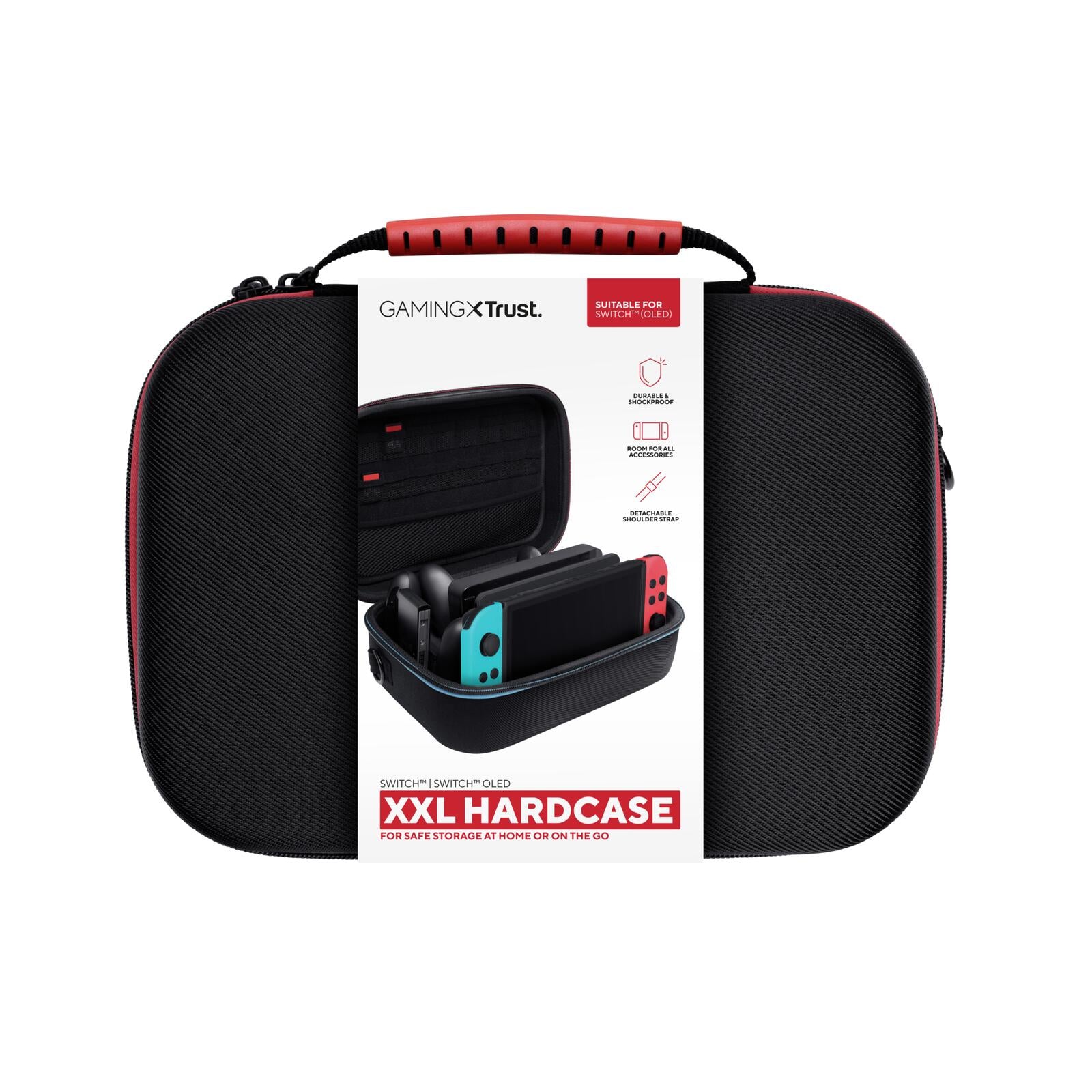 Trust Gaming GXT 1247 XXL Hartschalenetui für Nintendo Switch - Schwarz