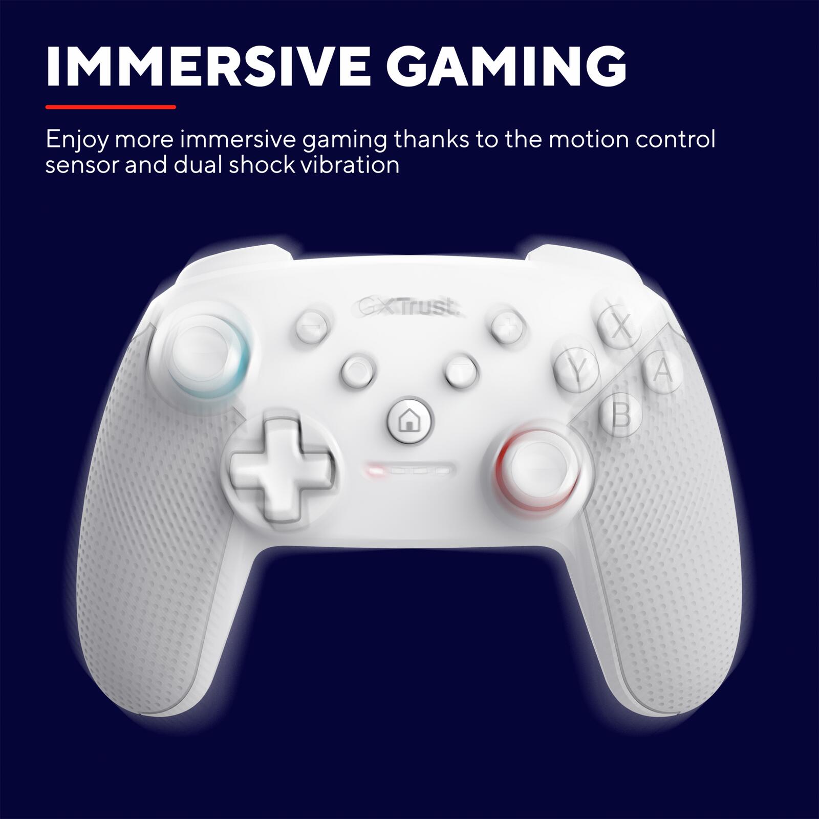 Trust Gaming GXT 1246W Muta Kabelloser Controller für Nintendo Switch - Weiß