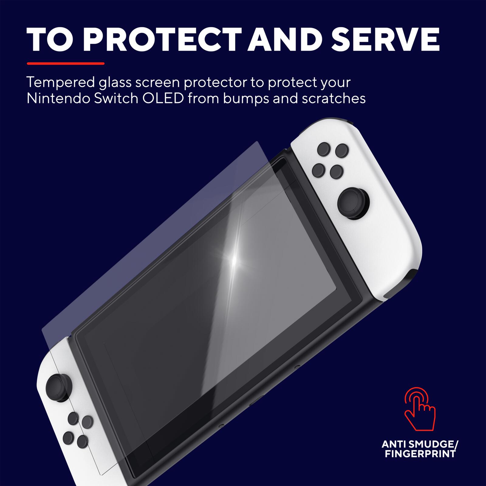 Trust Gaming GXT 1245 Displayschutz aus Hartglas für Nintendo Switch OLED - Transparent