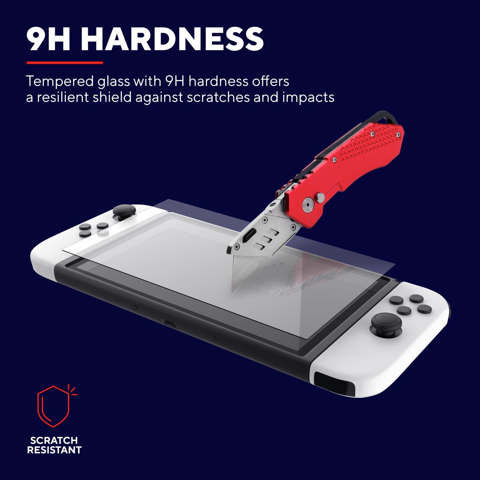 Trust Gaming GXT 1245 Displayschutz aus Hartglas für Nintendo Switch OLED - Transparent