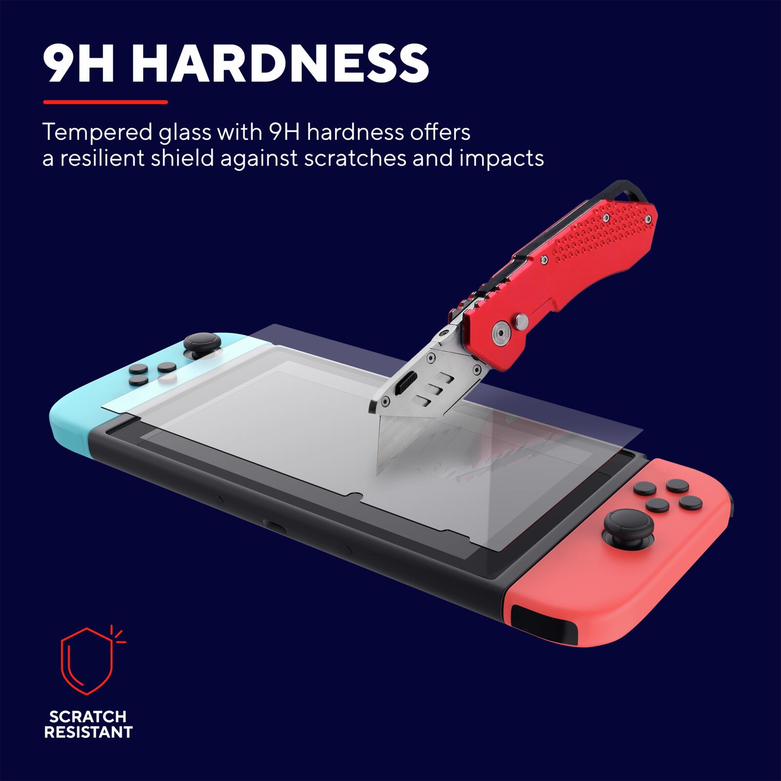 Trust Gaming GXT 1246 Displayschutz aus Hartglas für Nintendo Switch - Transparent