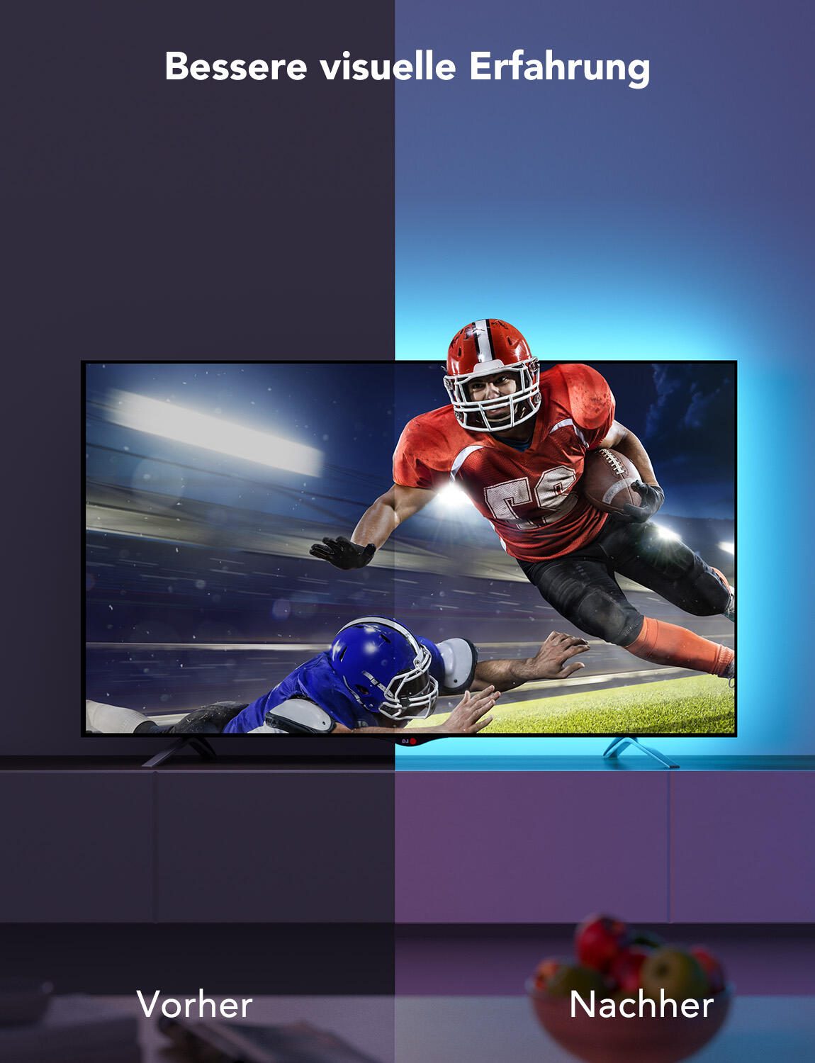 Govee RGB Bluetooth LED Blacklight für 46-60' TVs