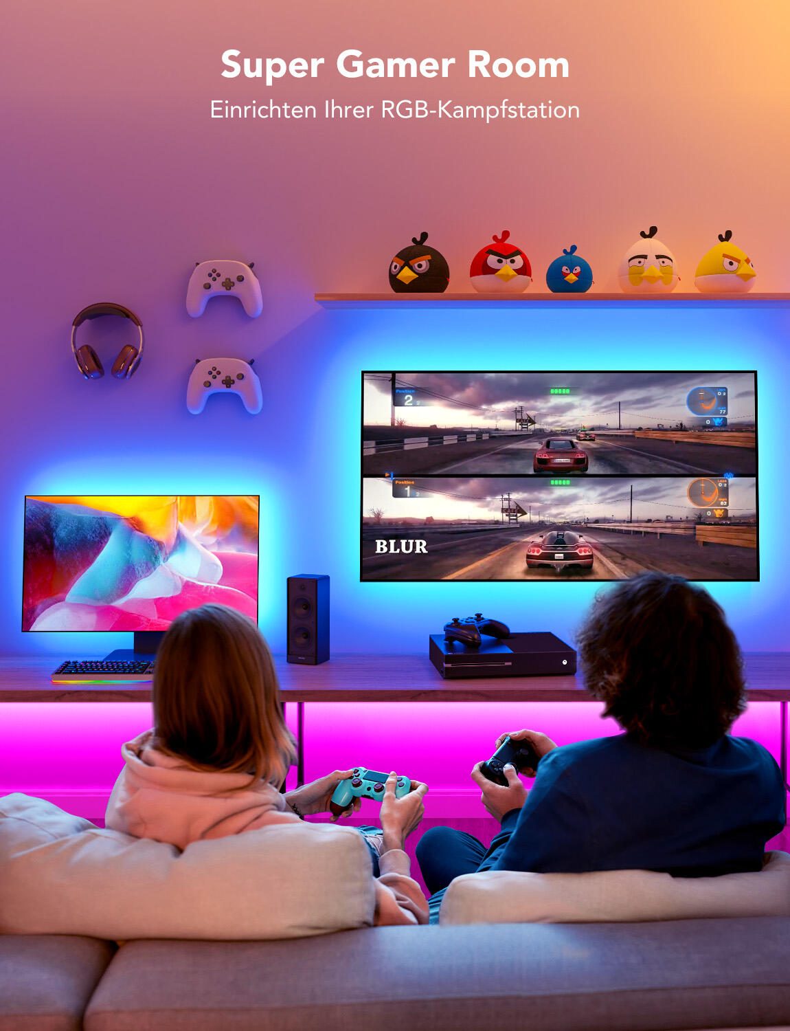 Govee RGB Bluetooth LED Blacklight für 46-60' TVs