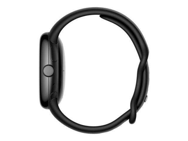 Google Pixel Watch (Wi-Fi) - 41mm in Matte Black mit Sportarmband in Obsidian