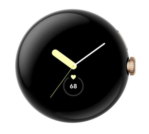 Google Pixel Watch (Wi-Fi) - 41mm in Champagne Gold mit Sportarmband in Hazel