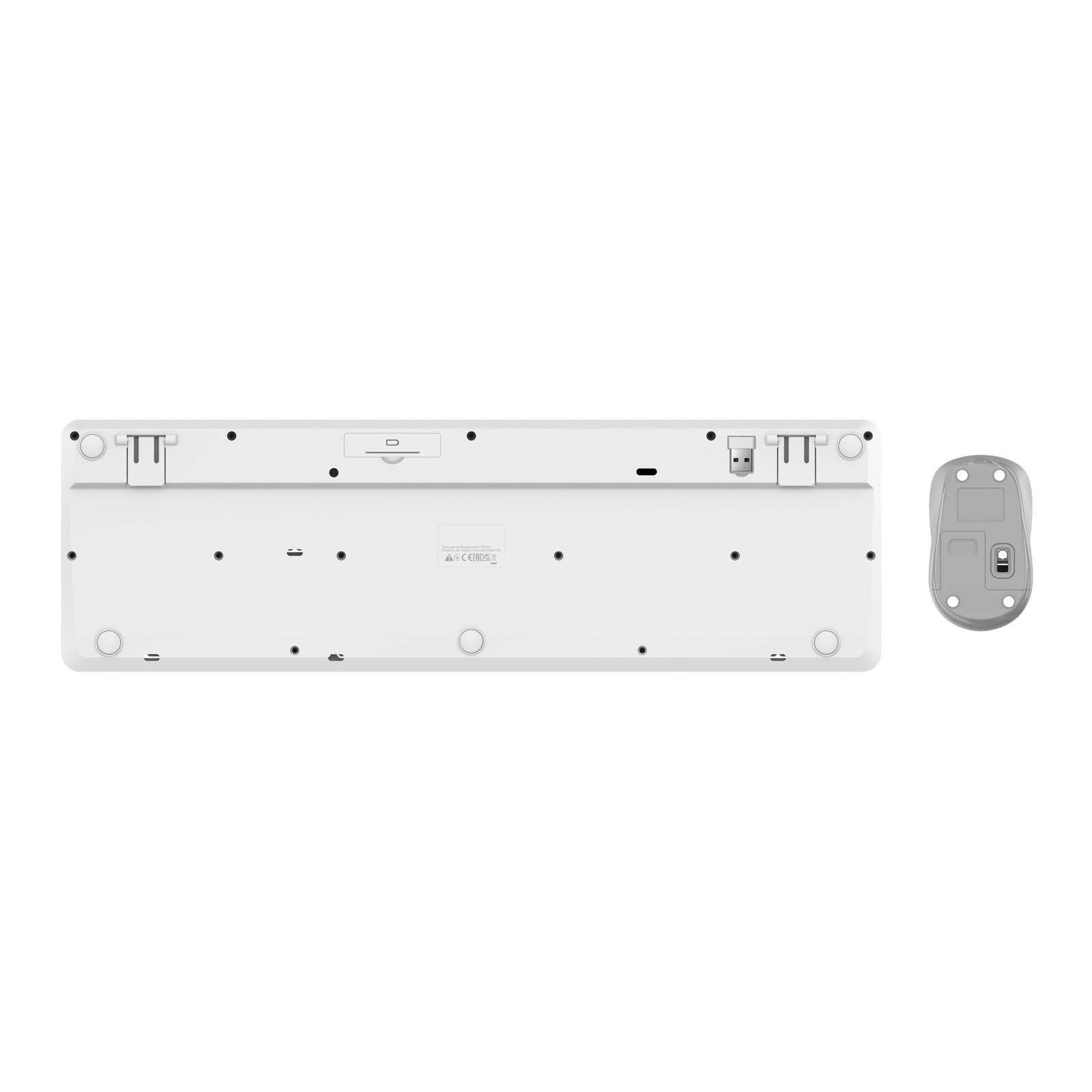Trust Ody II Stilles kabelloses Tastatur-Maus-Set - Weiß DE