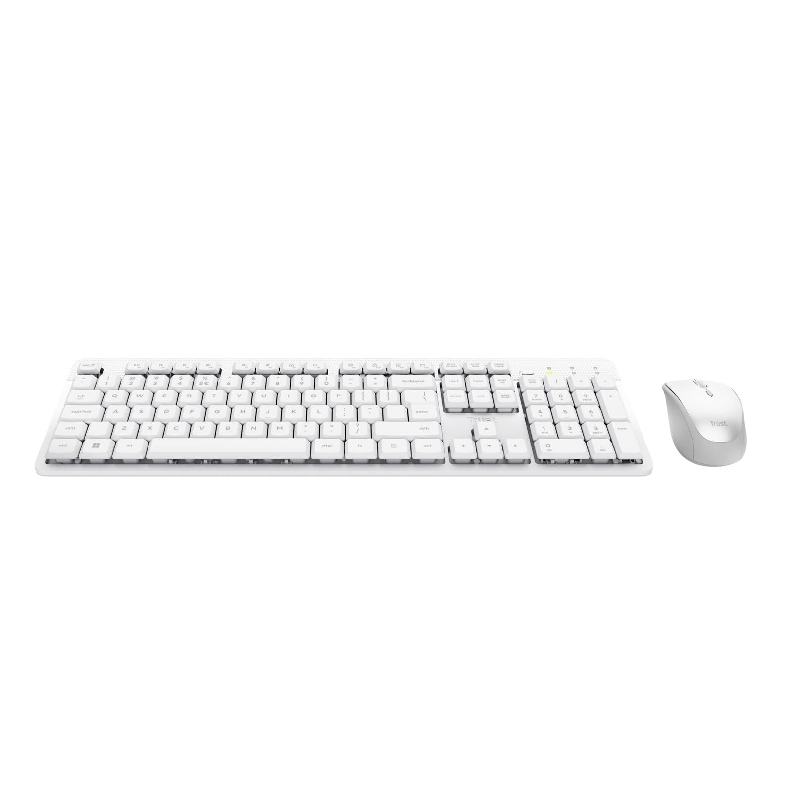 Trust Ody II Stilles kabelloses Tastatur-Maus-Set - Weiß DE