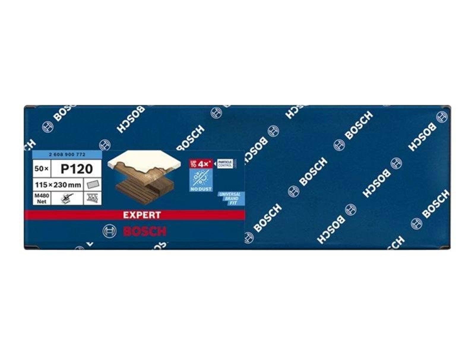 Bosch SLIBEBLAD PLAN 115X230MM NET K120 50 STK