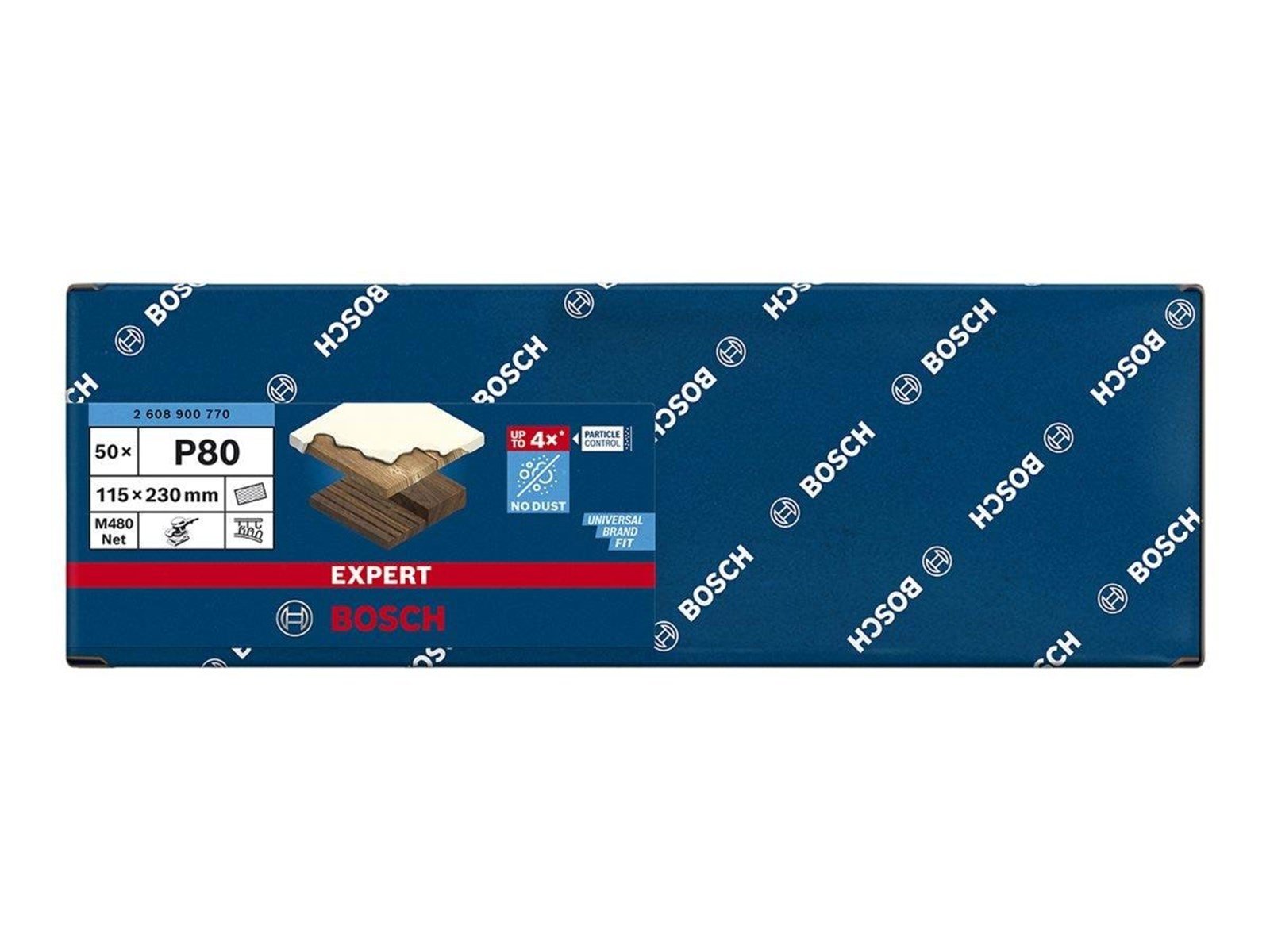 Bosch SLIBEBLAD PLAN 115X230MM NET K80 50 STK