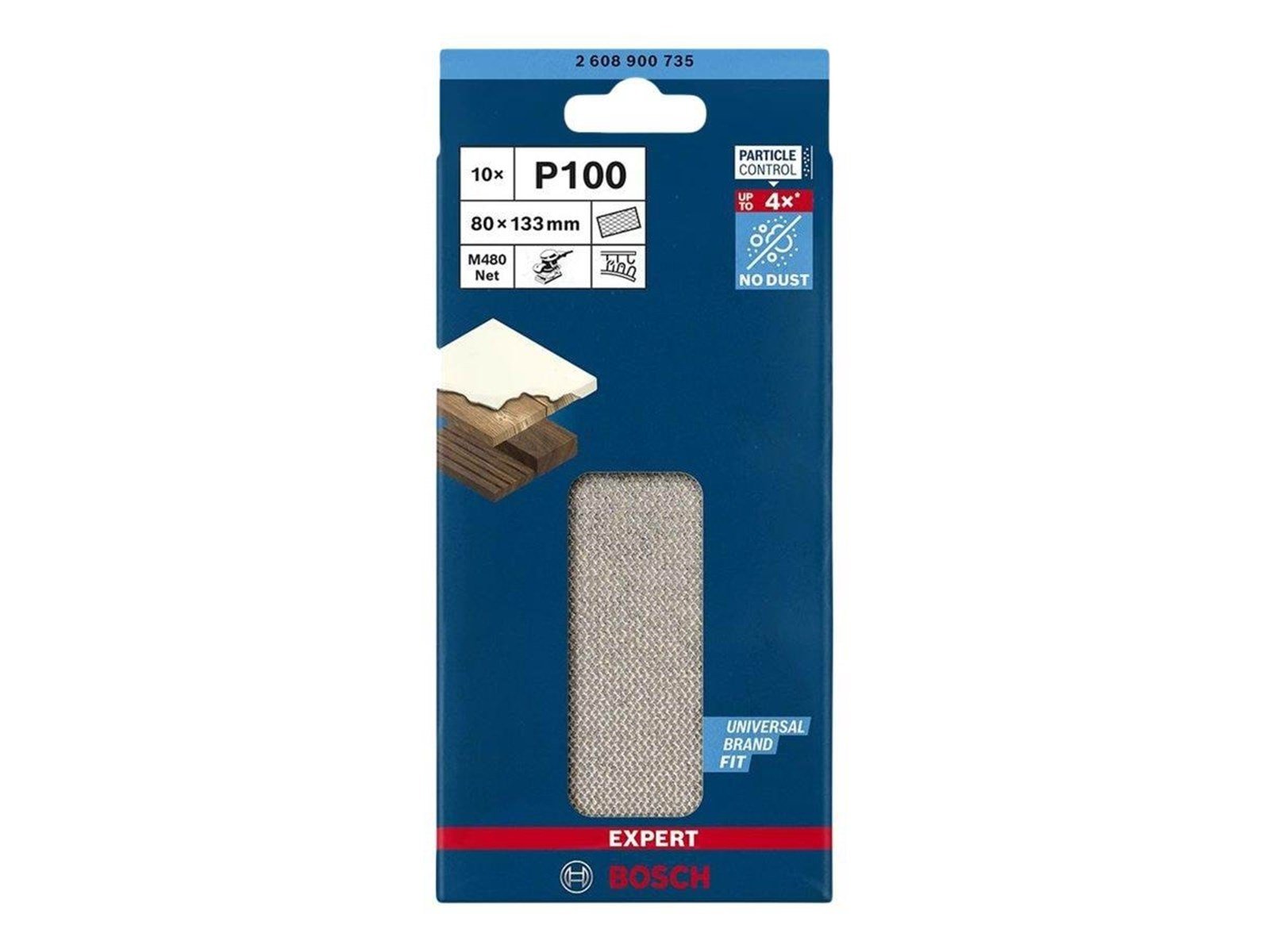 Bosch SLIBEBLAD PLAN 80X133MM NET K100 10 STK