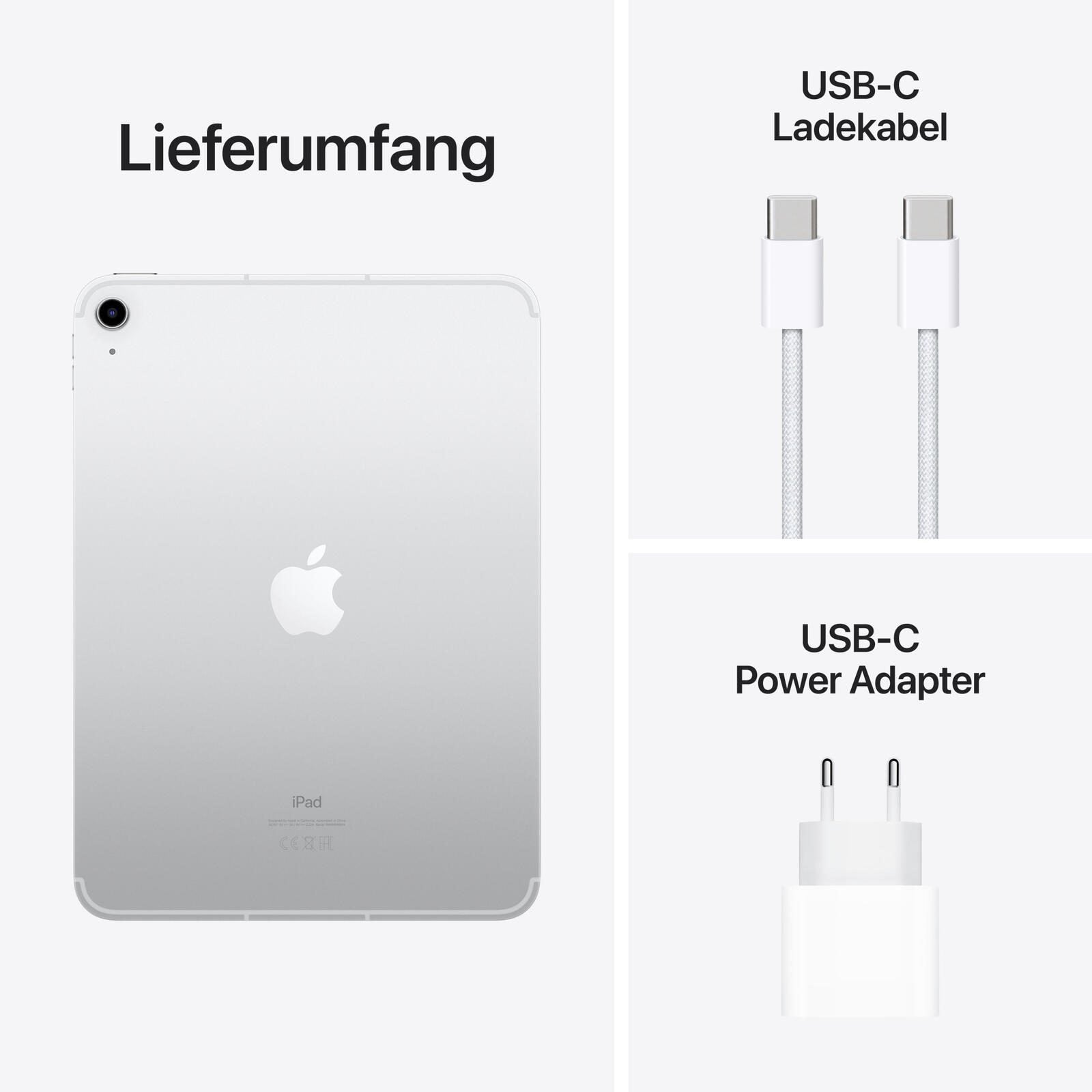 Apple iPad 10. Generation 27,69cm (10,9') 256GB silber