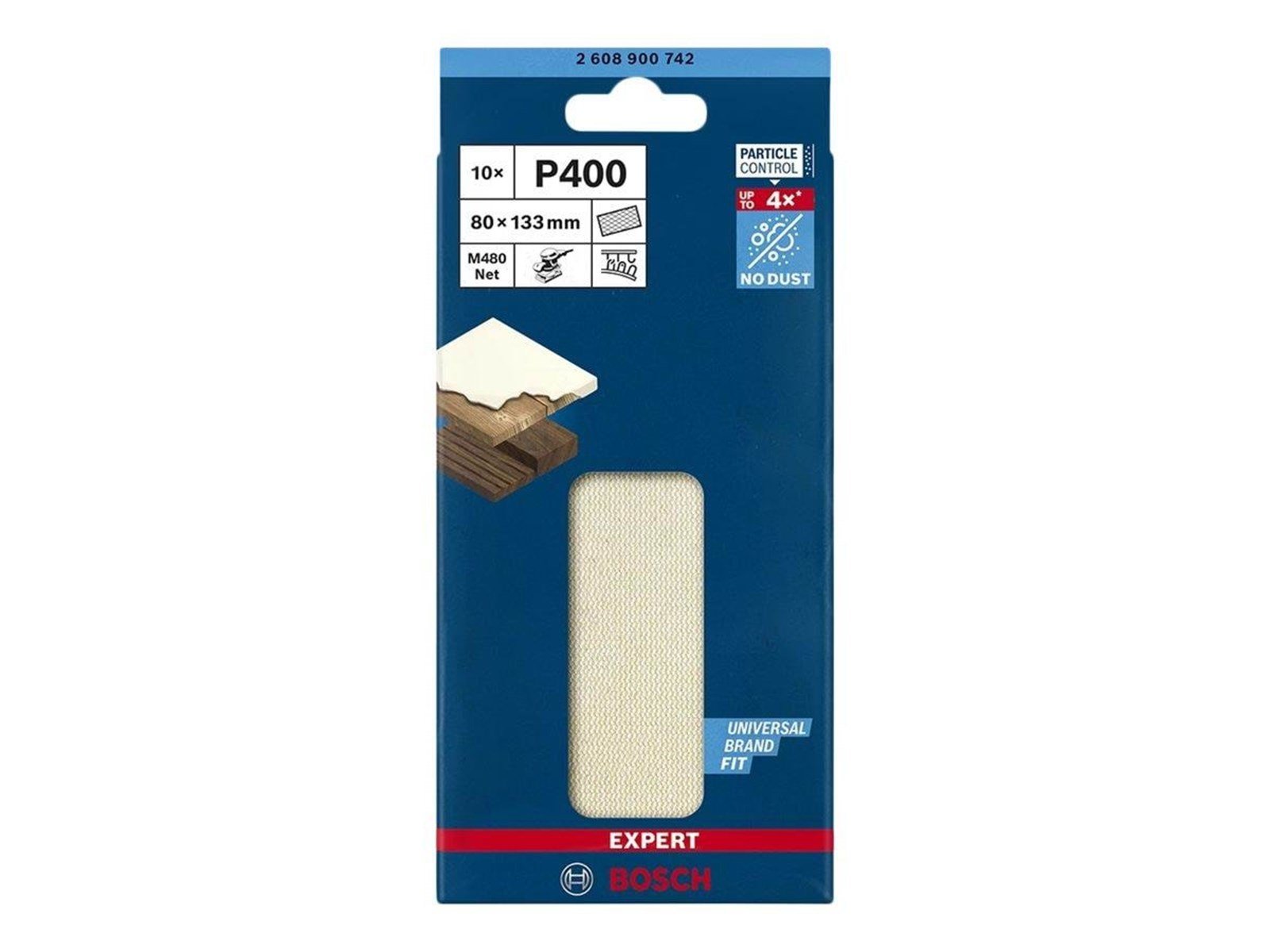 Bosch SLIBEBLAD PLAN 80X133MM NET K400 10 STK