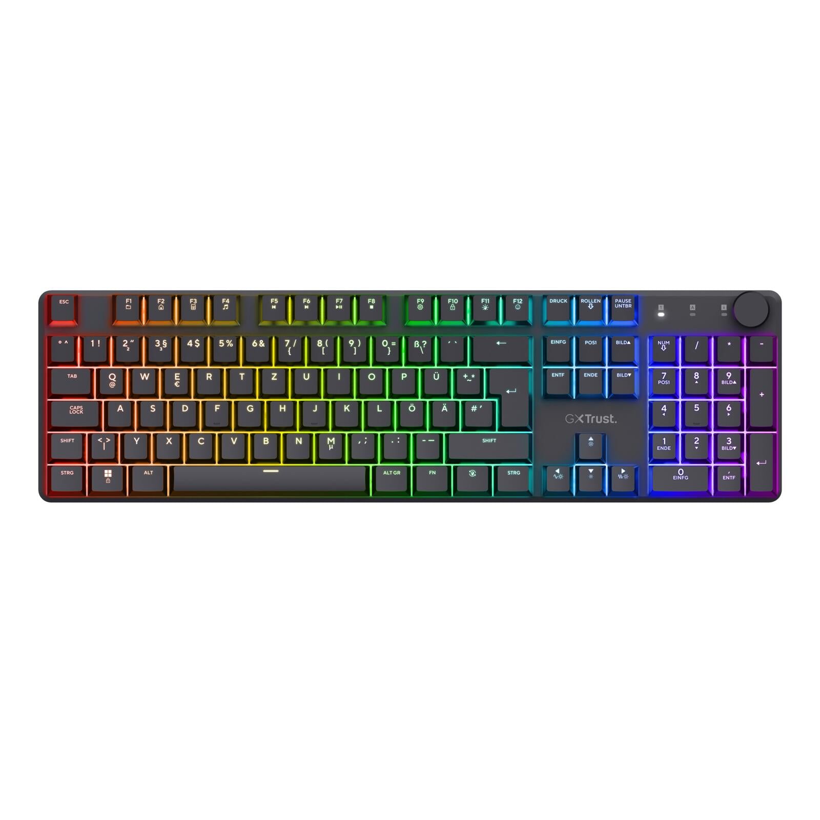 Trust GXT 868 Torix Hochwertige kabellose mechanische Gaming-Tastatur, DE Layout