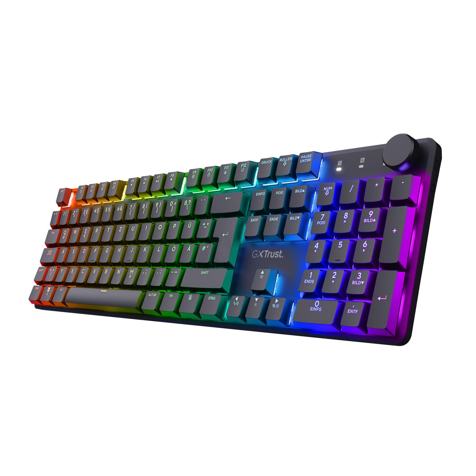 Trust GXT 868 Torix Hochwertige kabellose mechanische Gaming-Tastatur, DE Layout