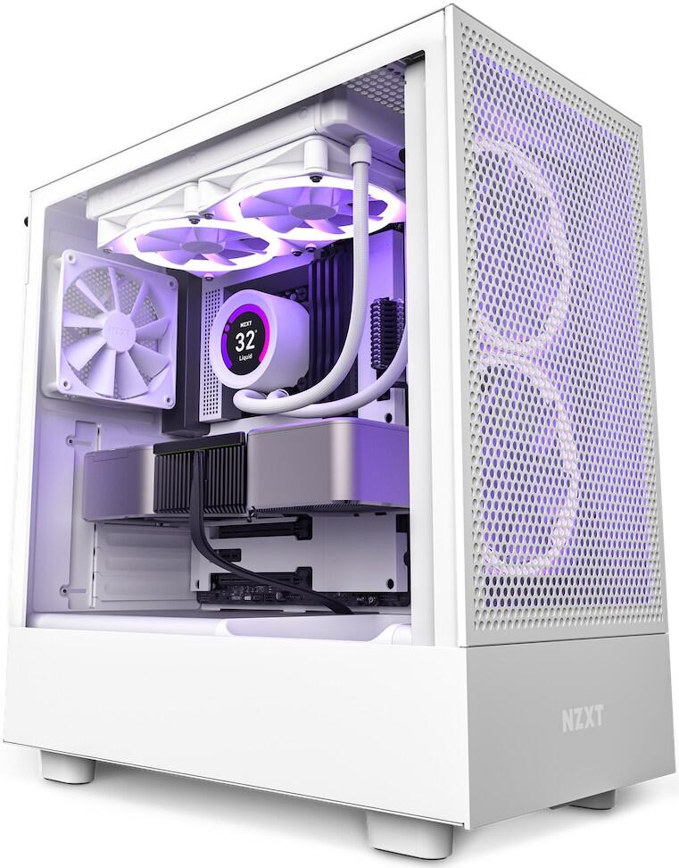 NZXT H5 Flow Midi-Tower-Gehäuse Weiß