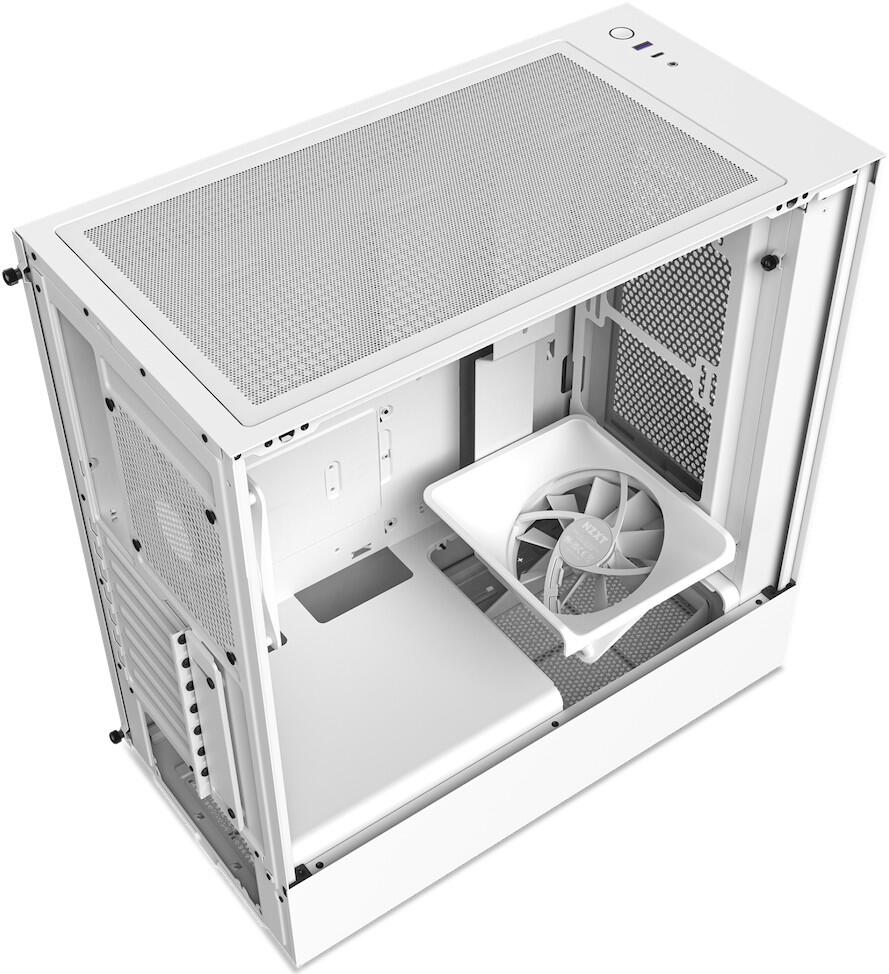 NZXT H5 Flow Midi-Tower-Gehäuse Weiß