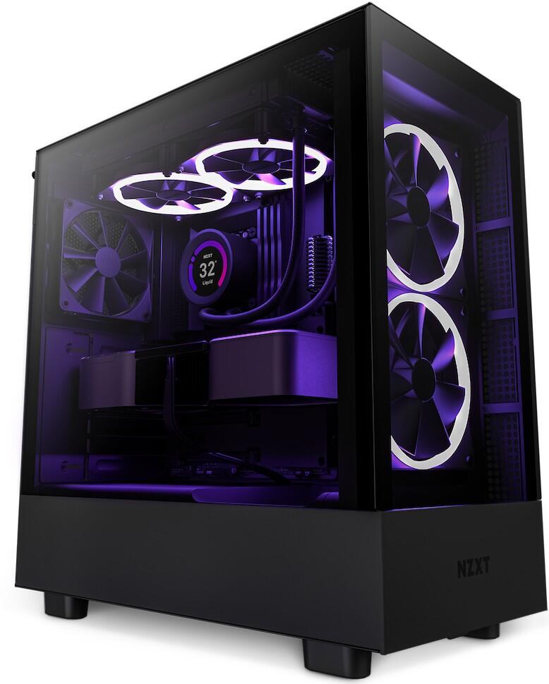 NZXT H series H5 Elite - Mid tower - E-ATX - Seitenteil mit Fenster (gehärtetes Glas)