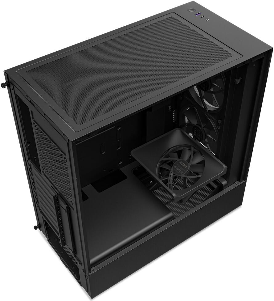 NZXT H series H5 Elite - Mid tower - E-ATX - Seitenteil mit Fenster (gehärtetes Glas)