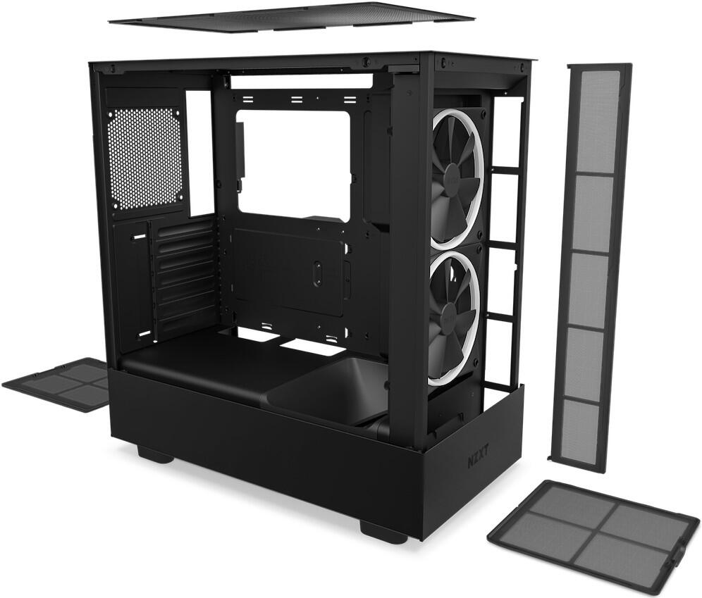 NZXT H series H5 Elite - Mid tower - E-ATX - Seitenteil mit Fenster (gehärtetes Glas)