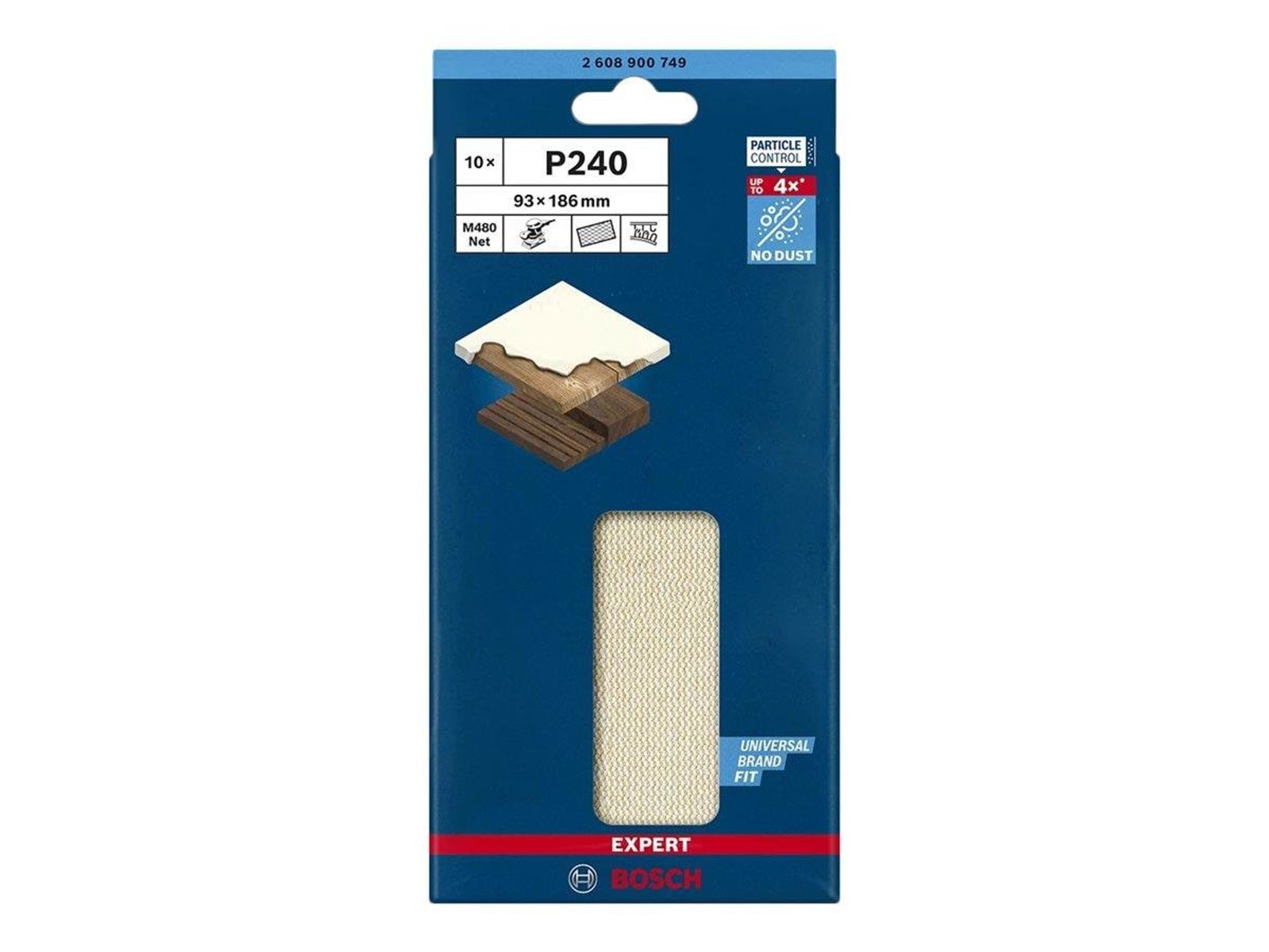 Bosch SLIBEBLAD PLAN 93X186MM NET K240 10 STK