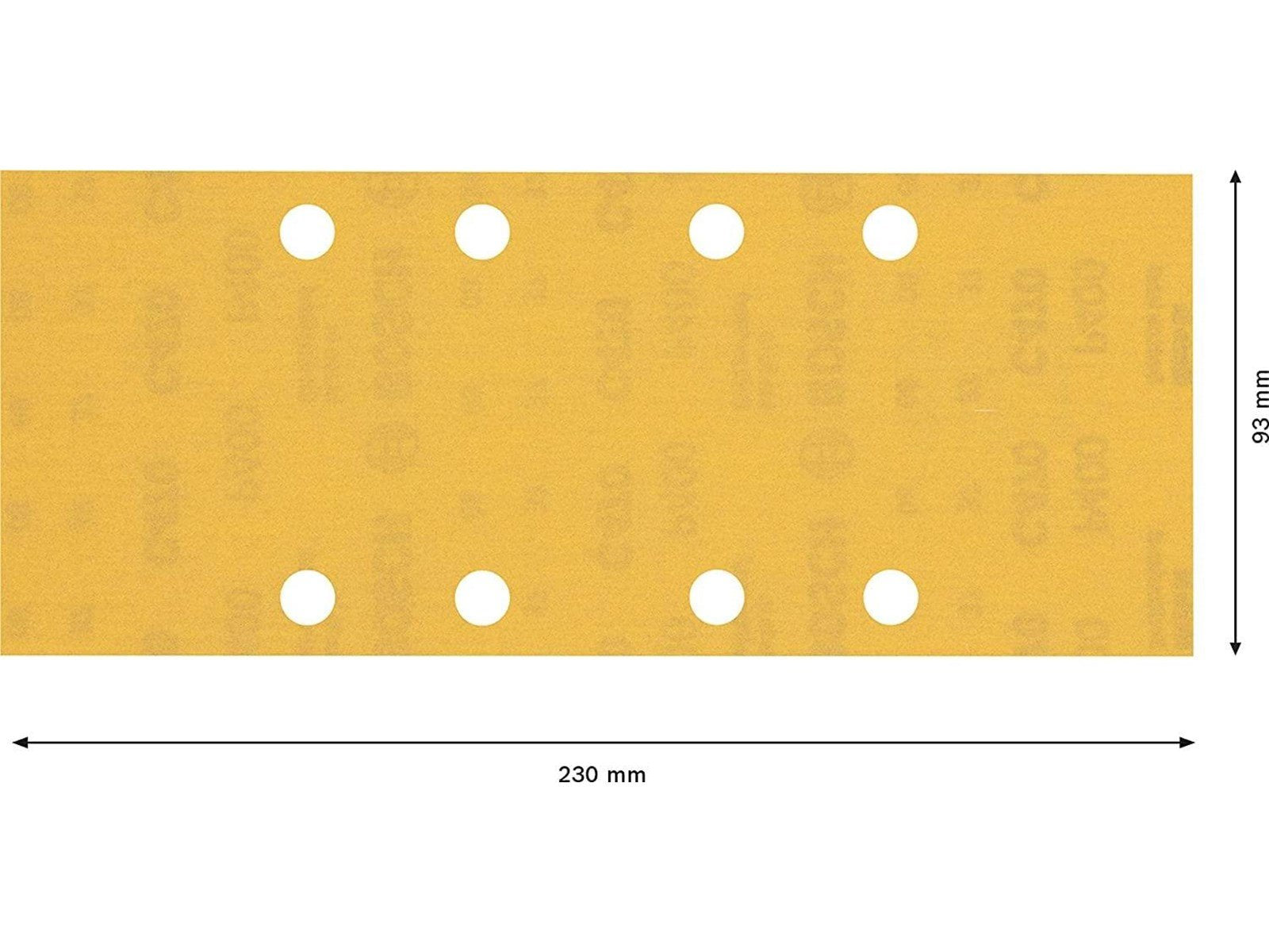 Bosch sanding sheet plan 93x230mm k400 8h 10 pcs