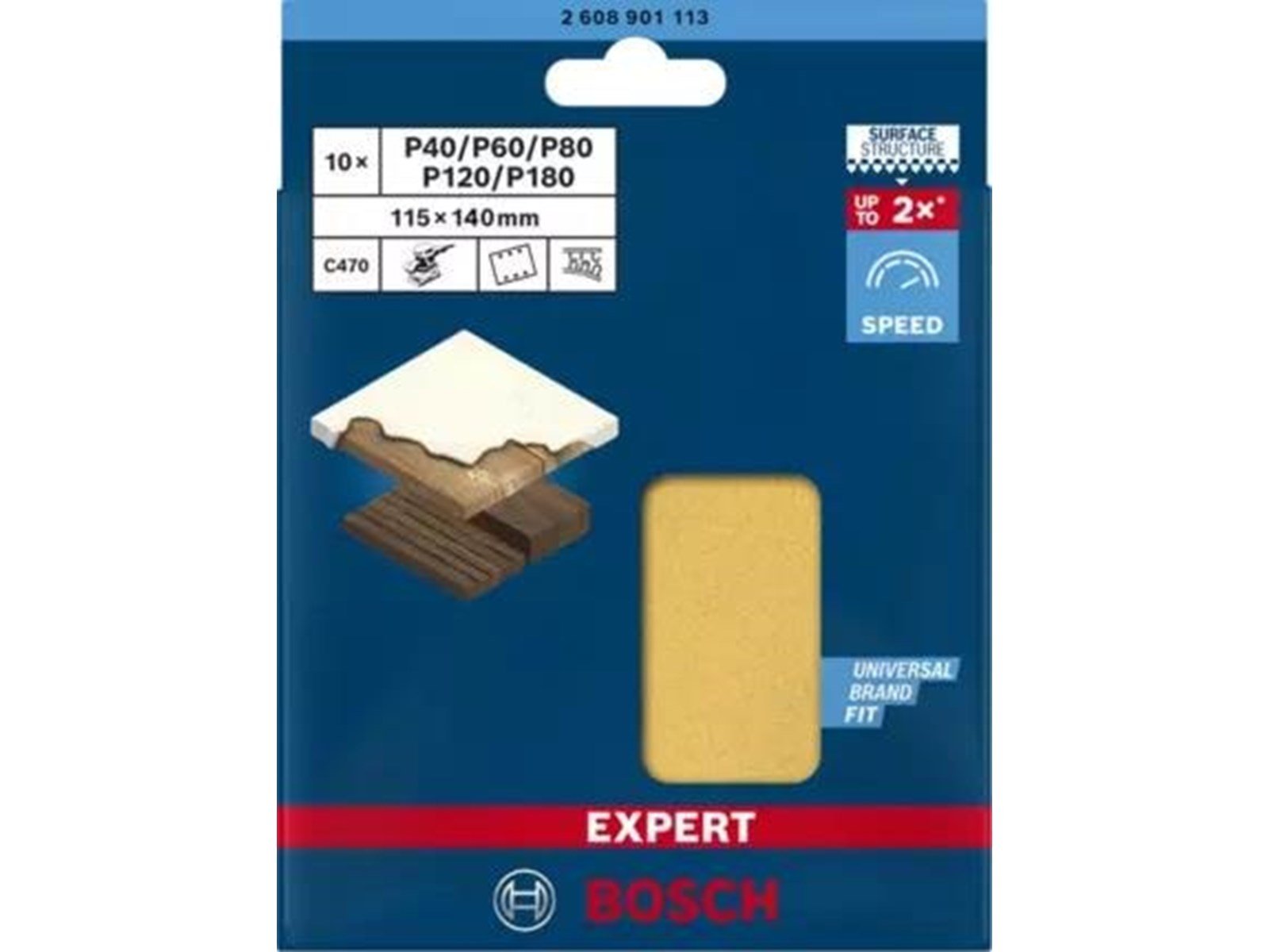 Bosch Expert C470 115 x 140mm 6H