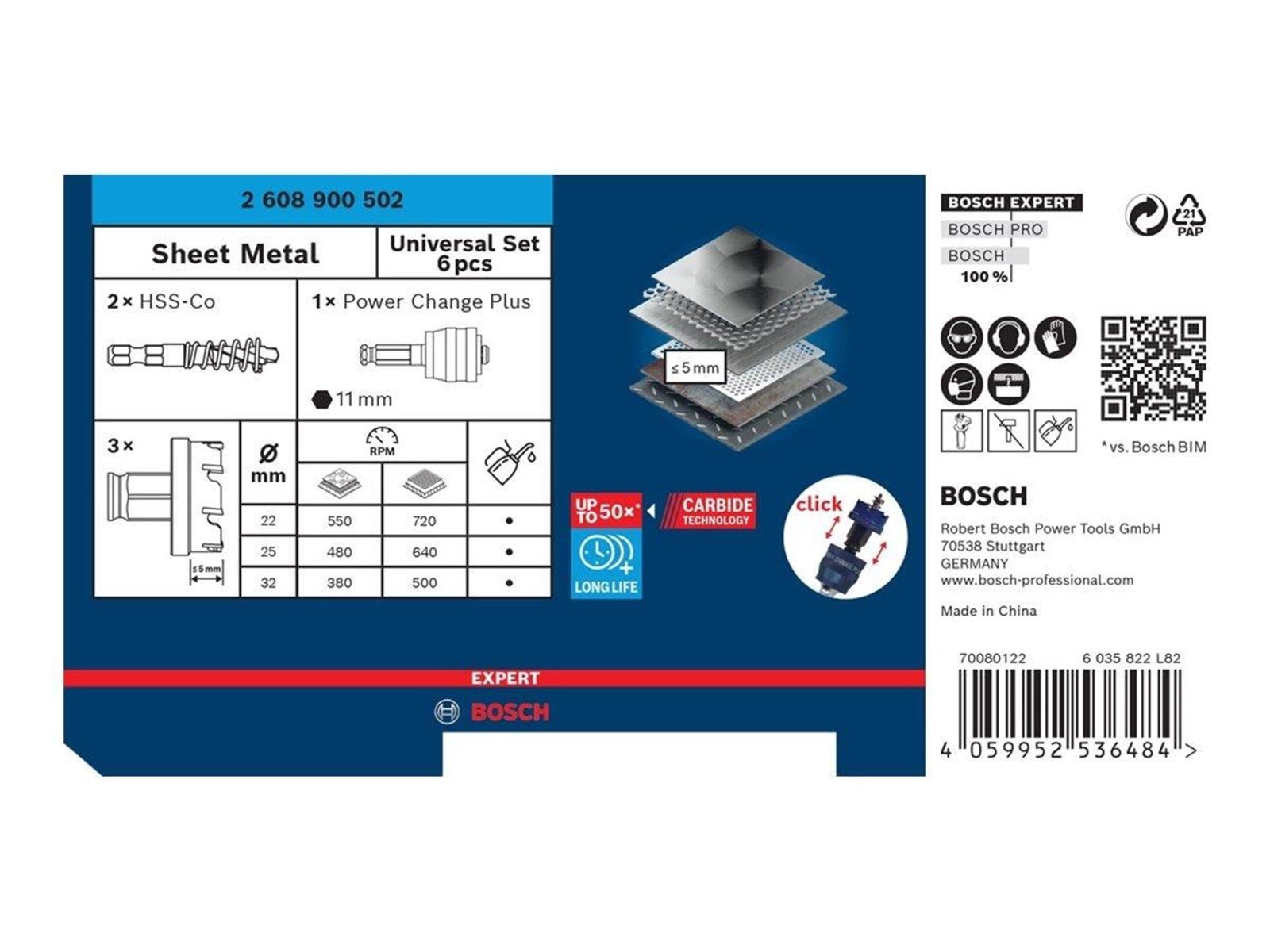 Bosch HULSAVSÃ†T POWERCHANGE SHEET 5 STK