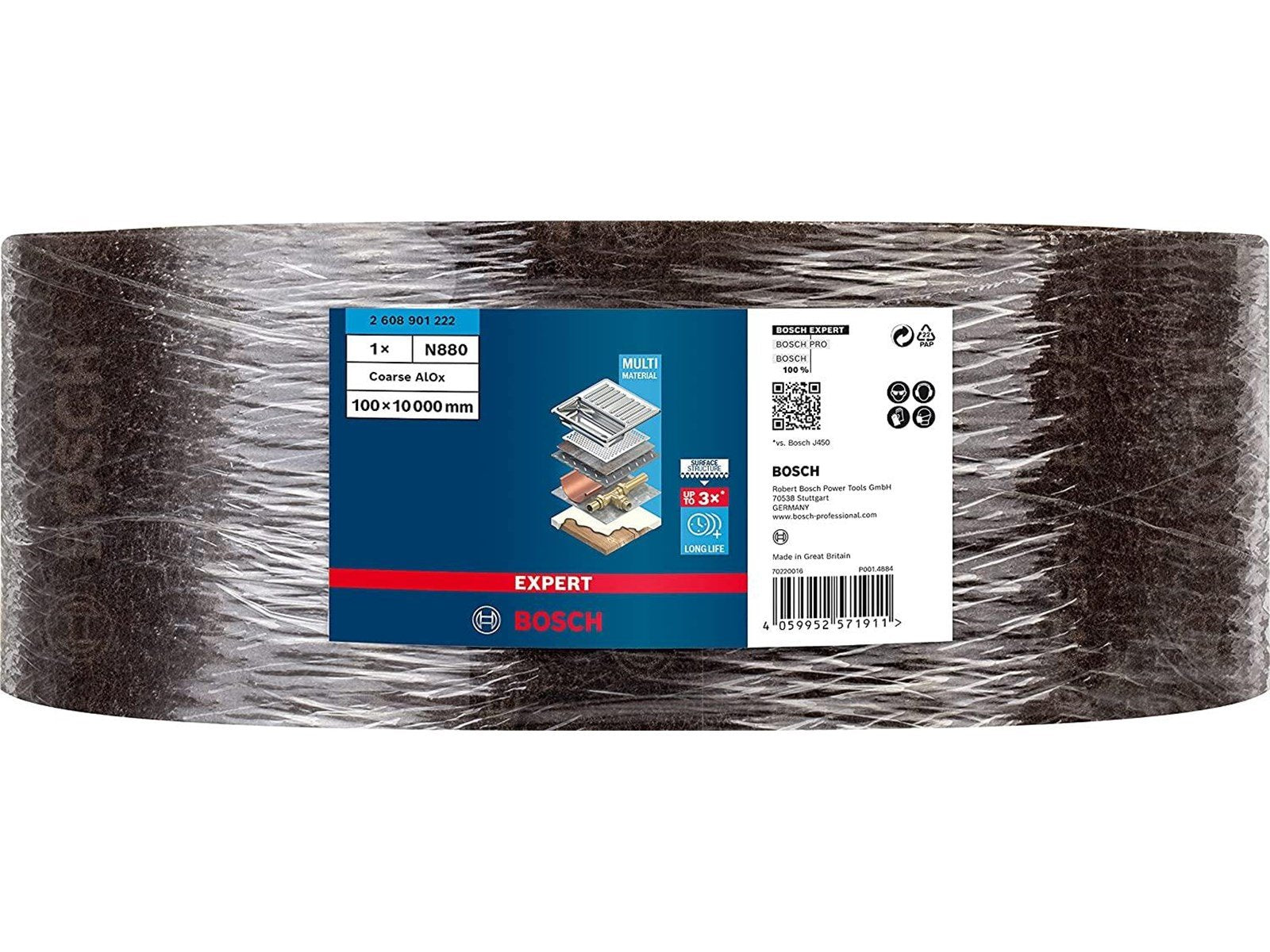 Bosch SLIBEFLEECE AIOX 10MX100MM BRUN GROV