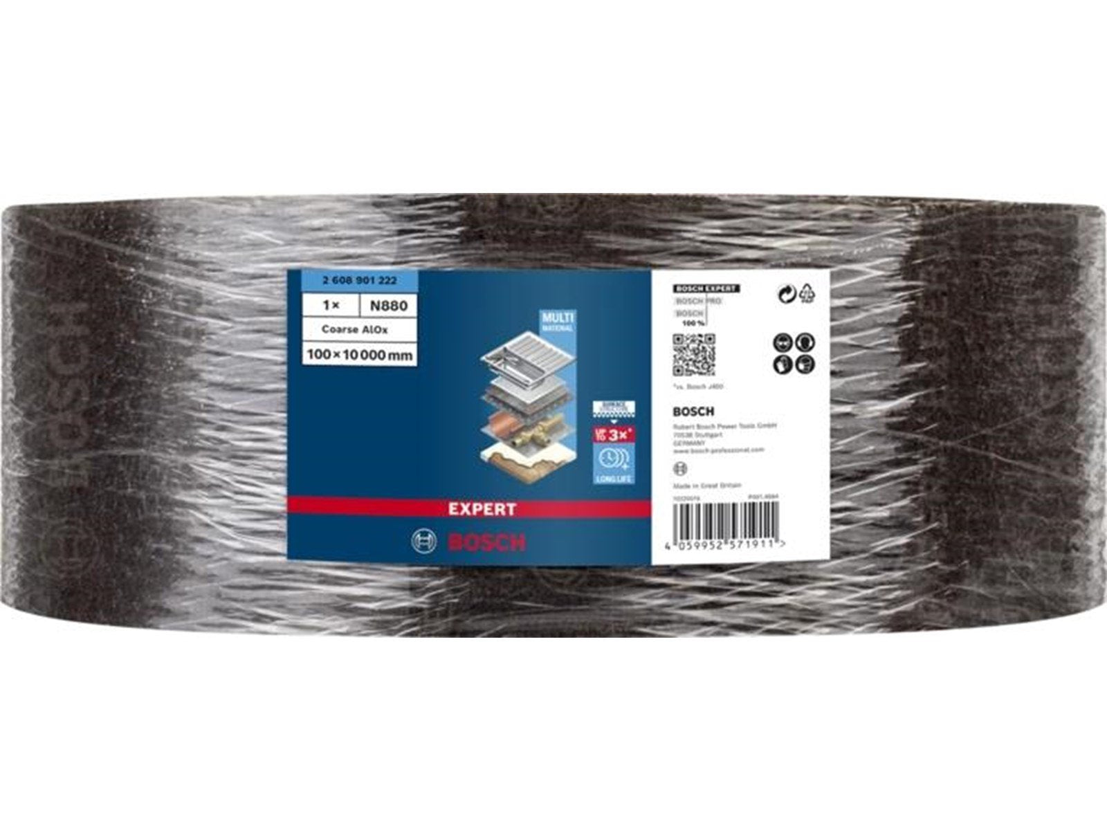 Bosch SLIBEFLEECE AIOX 10MX100MM BRUN GROV