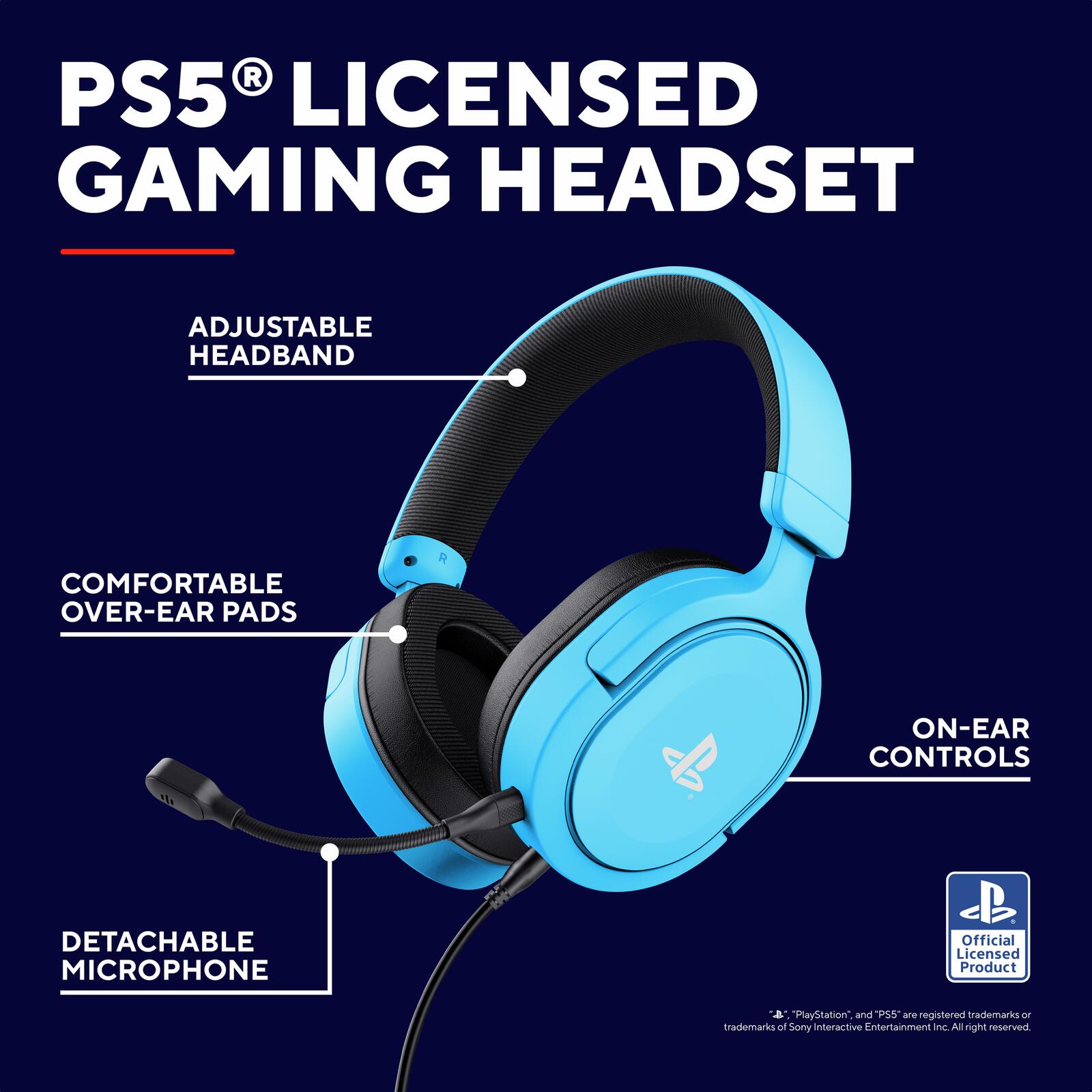 Trust Gaming GXT 498B Forta Gaming-Headset für PS5™ - Blau