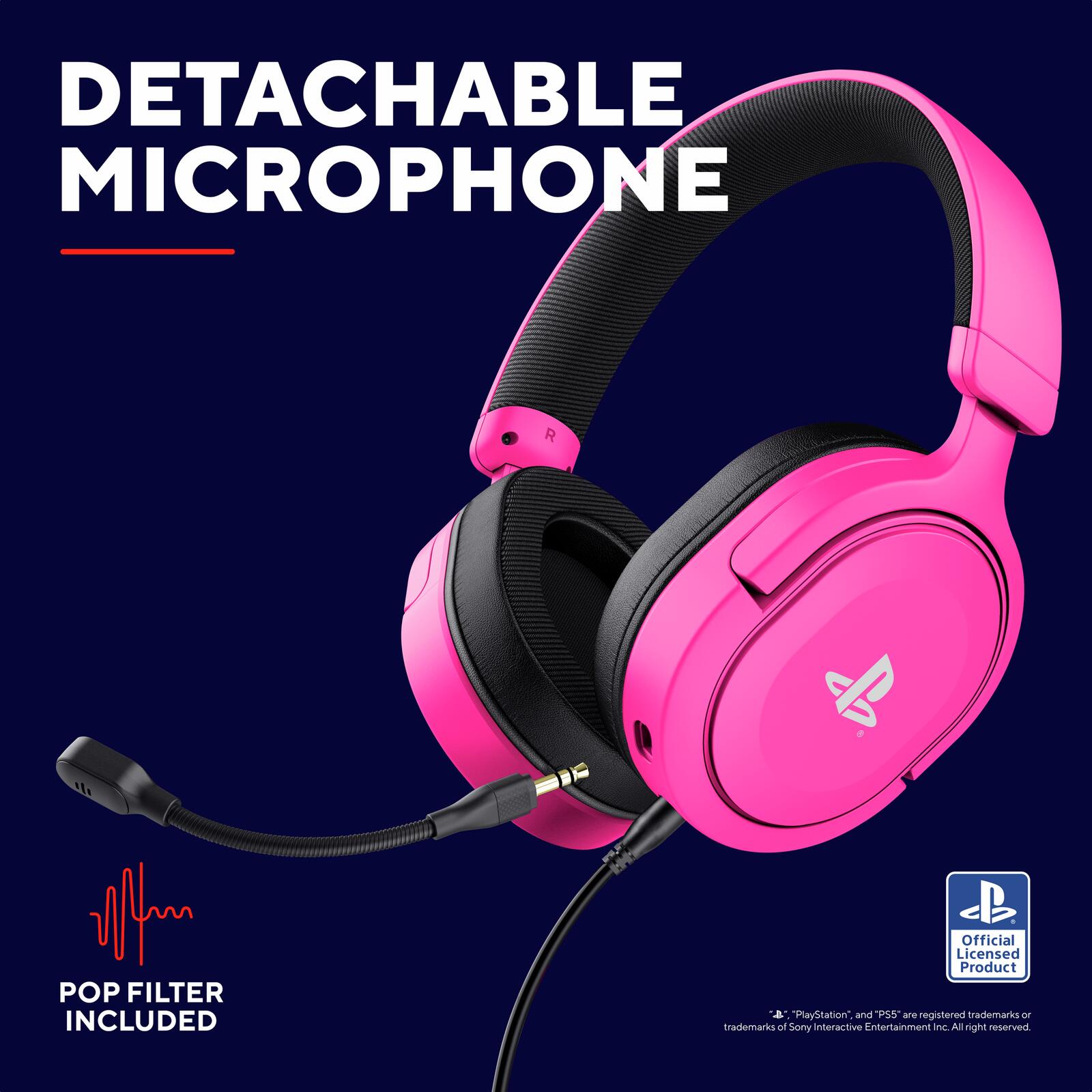Trust Gaming GXT 498P Forta Gaming-Headset für PS5™ - Rosa