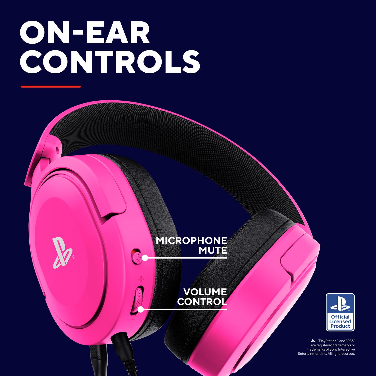Trust Gaming GXT 498P Forta Gaming-Headset für PS5™ - Rosa