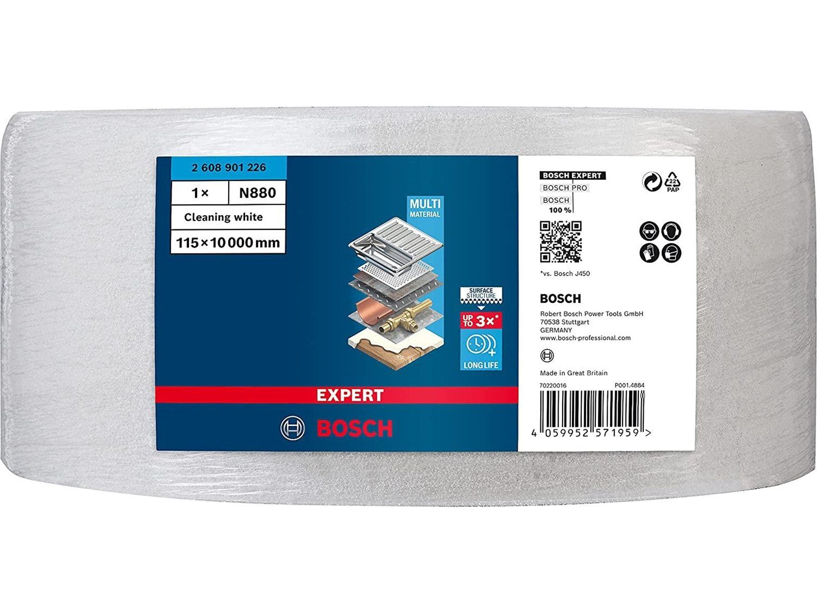 Bosch SLIBEFLEECE FILT 10MX115MM HVID CLEAN