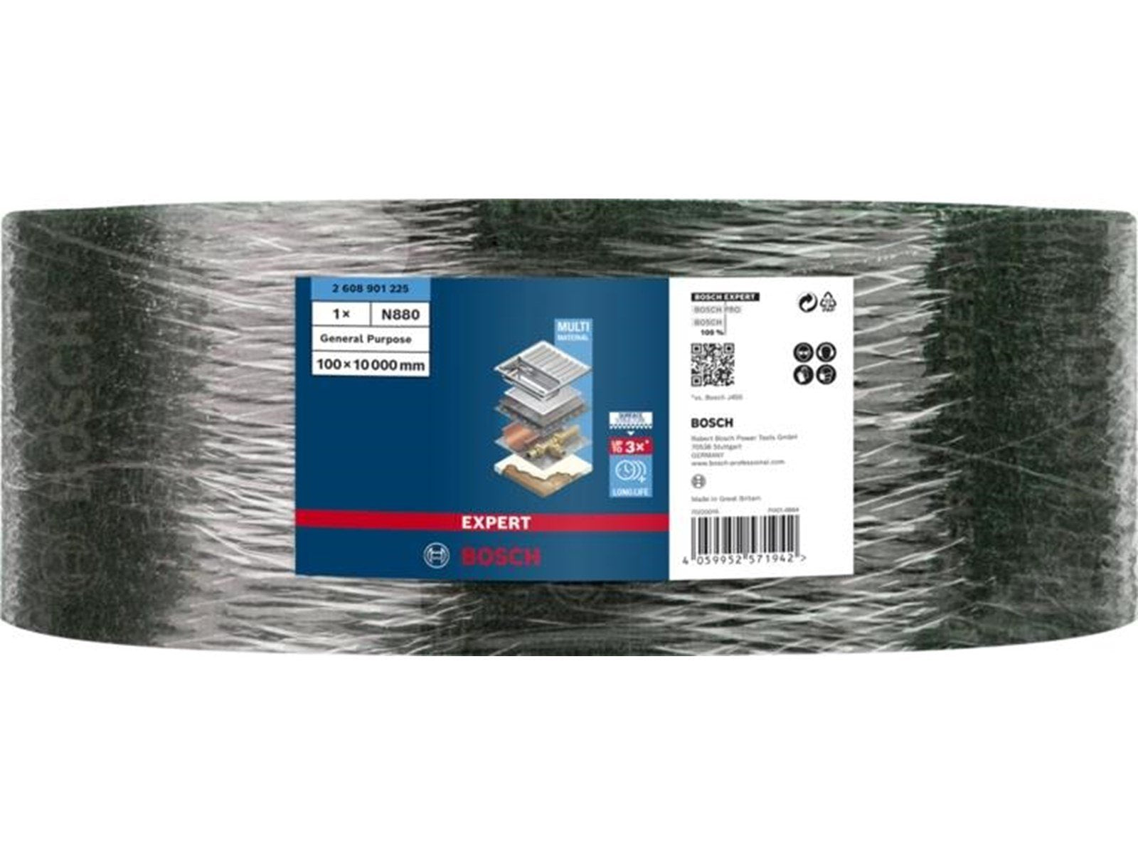 Bosch SLIBEFLEECE SIC 10MX100MM GRÃ… XFIN