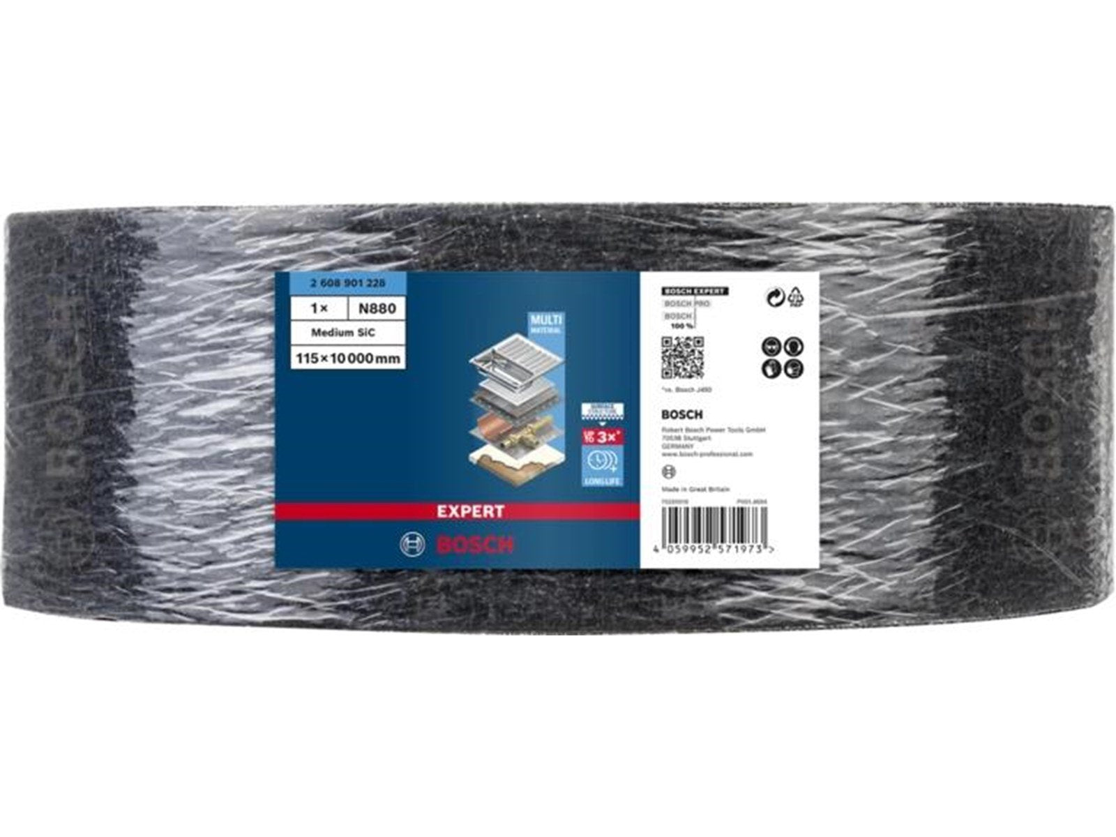 Bosch SLIBEFLEECE SIC 10MX115MM SORT MEDIUM