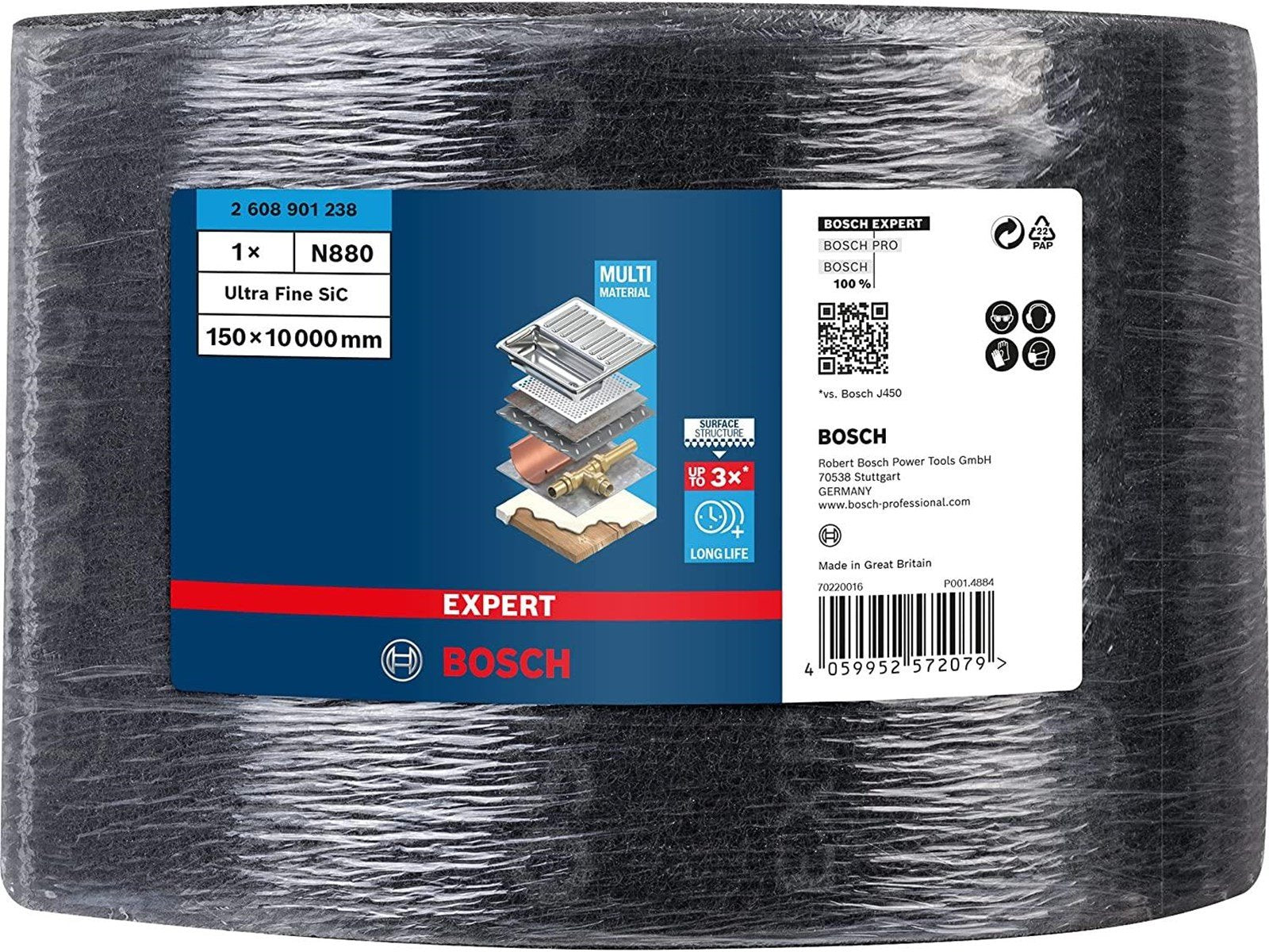 Bosch SLIBEFLEECE SIC 10MX150MM GRÃ… XFIN