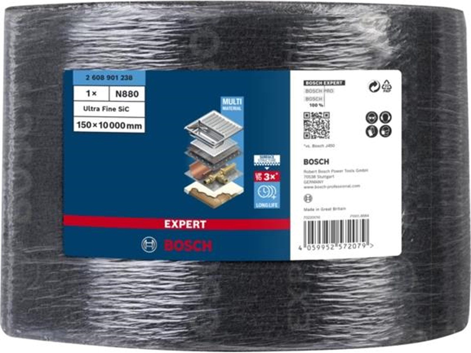 Bosch SLIBEFLEECE SIC 10MX150MM GRÃ… XFIN