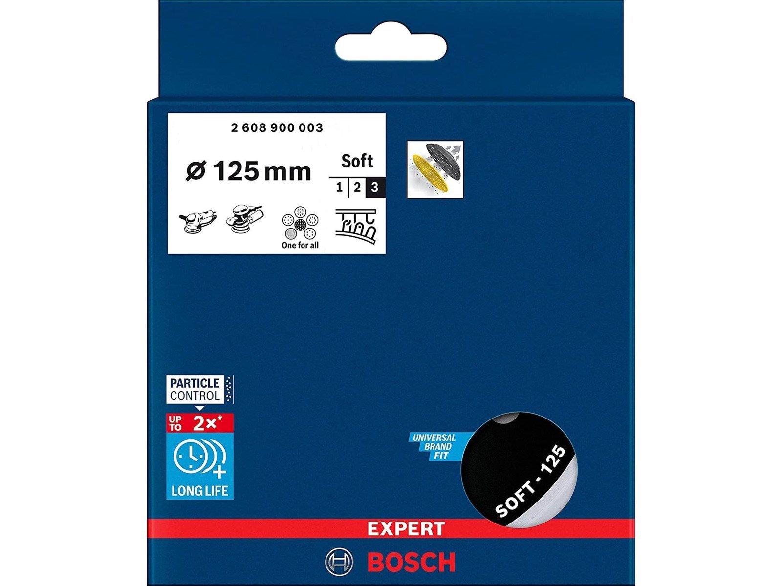 Bosch sanding plate in multih 125mm soft