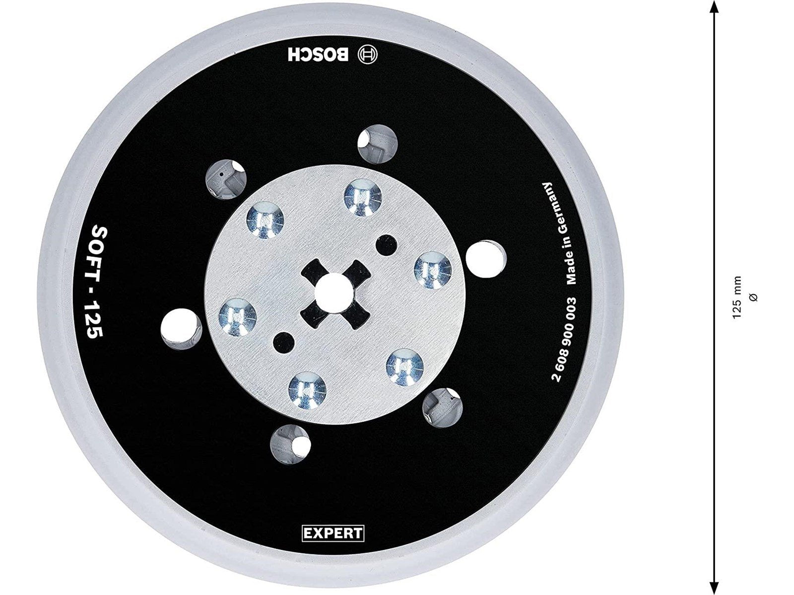 Bosch sanding plate in multih 125mm soft
