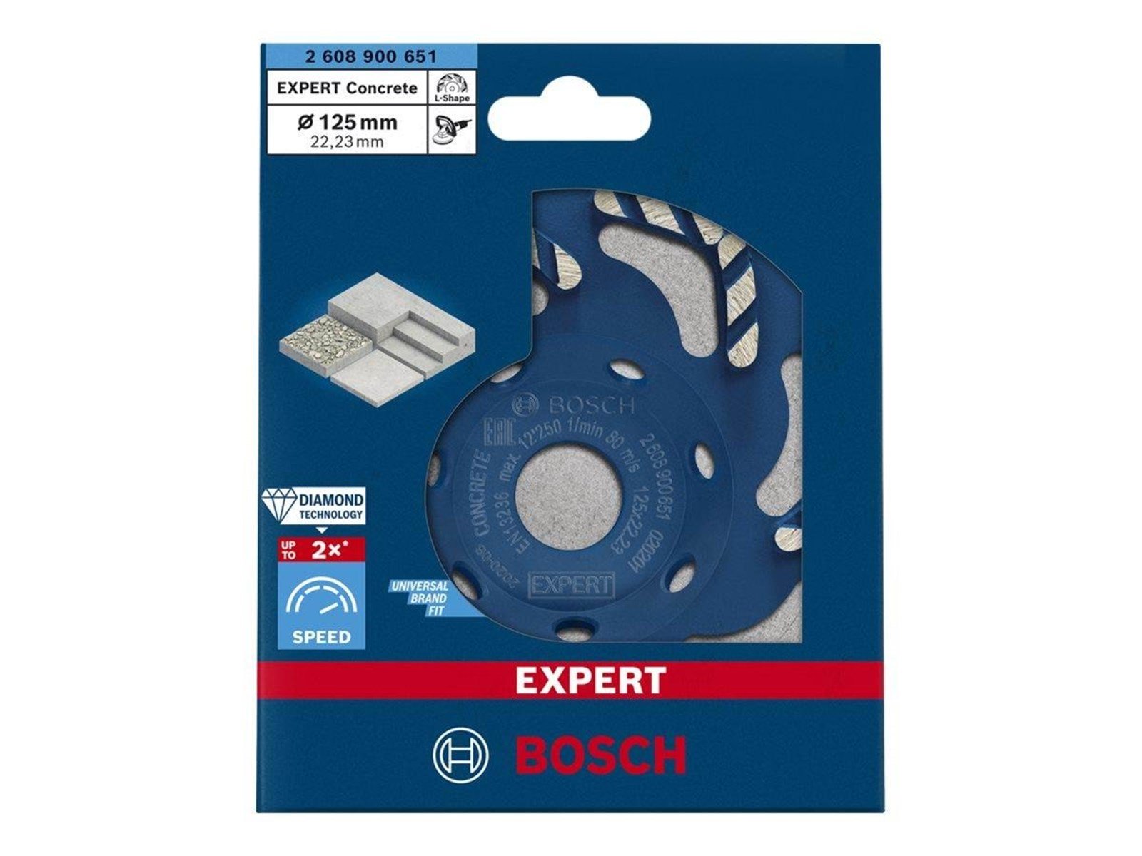 Bosch DIAMANTSLIBEKOP EXPERT CONCRETE 125MM