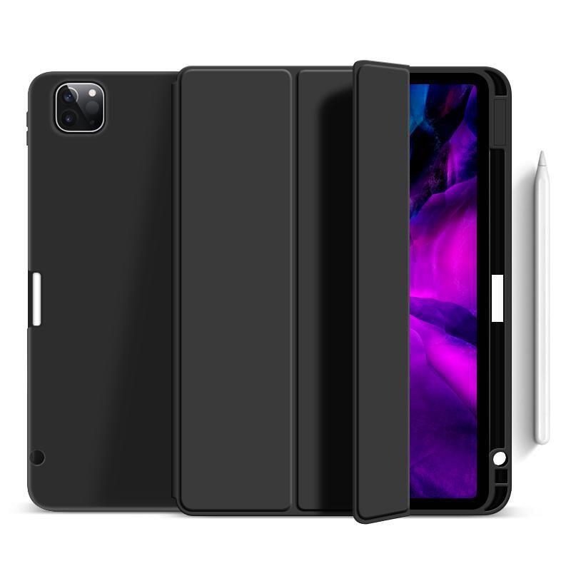 eSTUFF Miami Pencil Case für das iPad Pro 11' 2022/2021 - Black PU leather/Clear (Bulk)