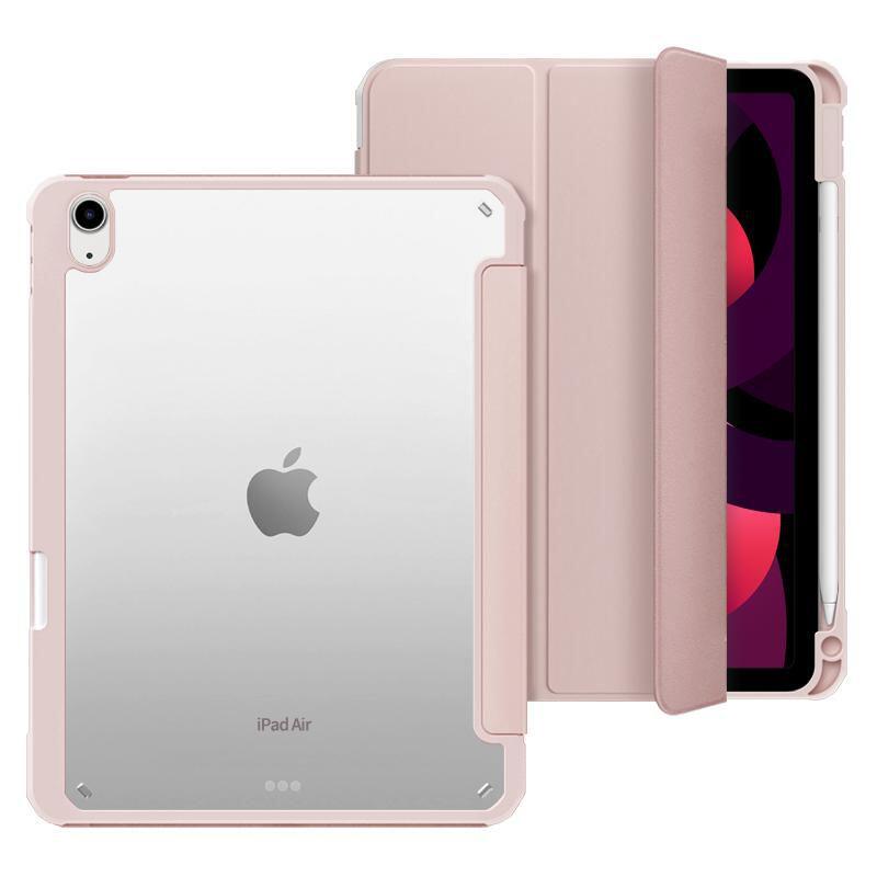 eSTUFF New York Pencil-Case für das iPad 10. Generation, 10.9' - Pink/Clear (Bulk)