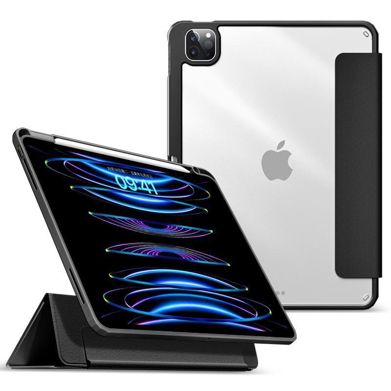 eSTUFF Boston Flip-Hülle für das Apple iPad Pro der 5. Generation, 12.9' - Black (Bulk)